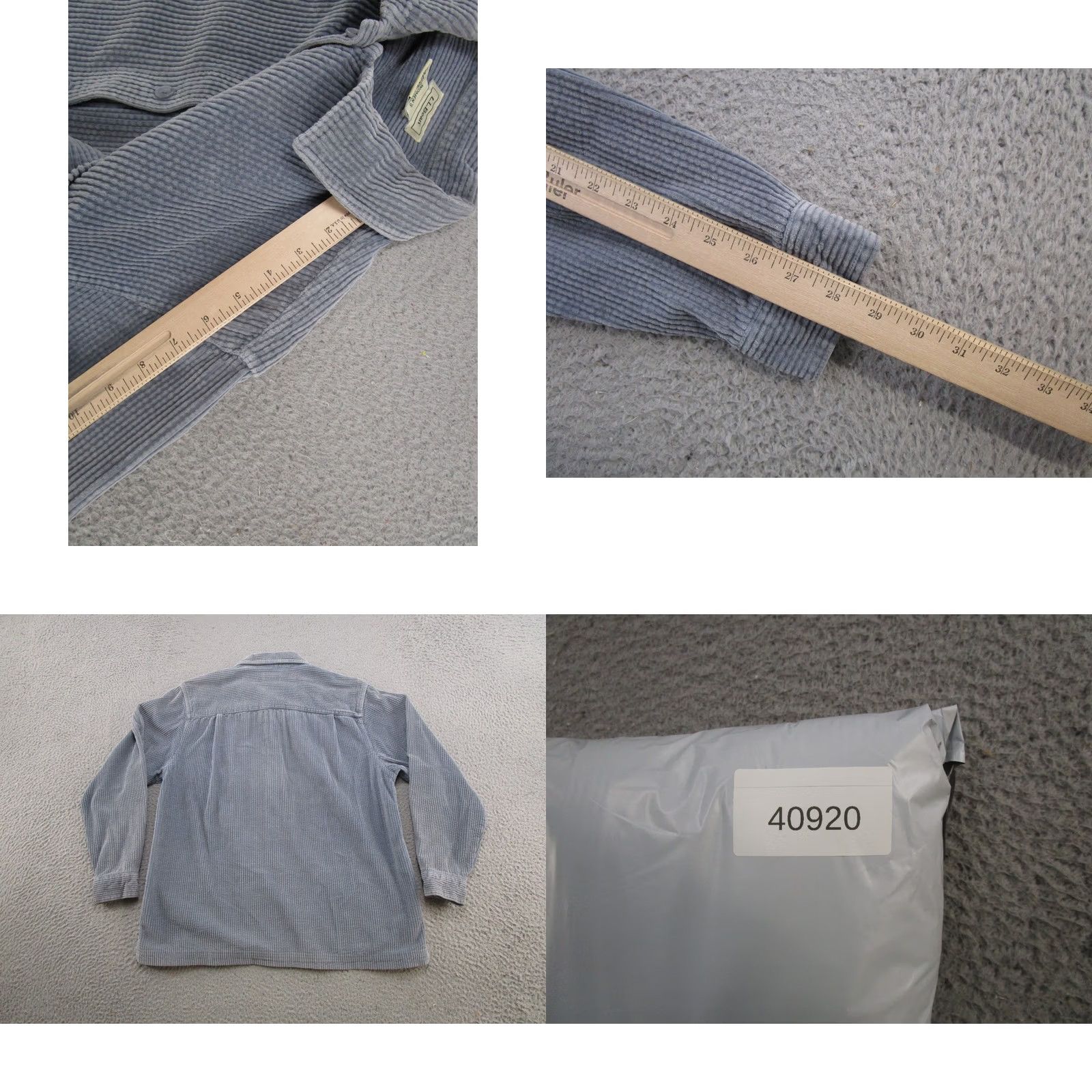 Vintage VINTAGE L.L. Bean Corduroy Shirt Gray Button Up Shacket SZ M Men’s? Women’s Size M / US 6-8 / IT 42-44 - 8 Thumbnail