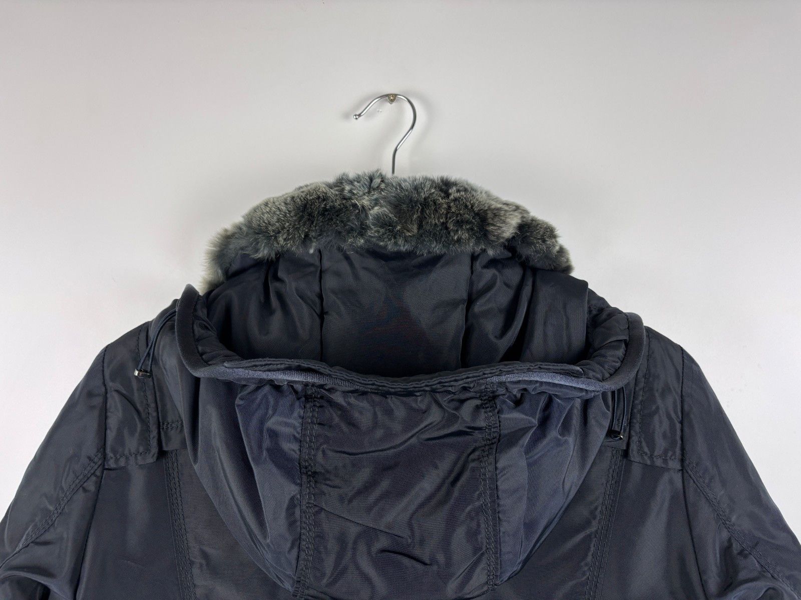 Peuterey Womens Peuterey Down Hooded Parka Jacket Navy Blue Size 42 Size S / US 4 / IT 40 - 7 Thumbnail
