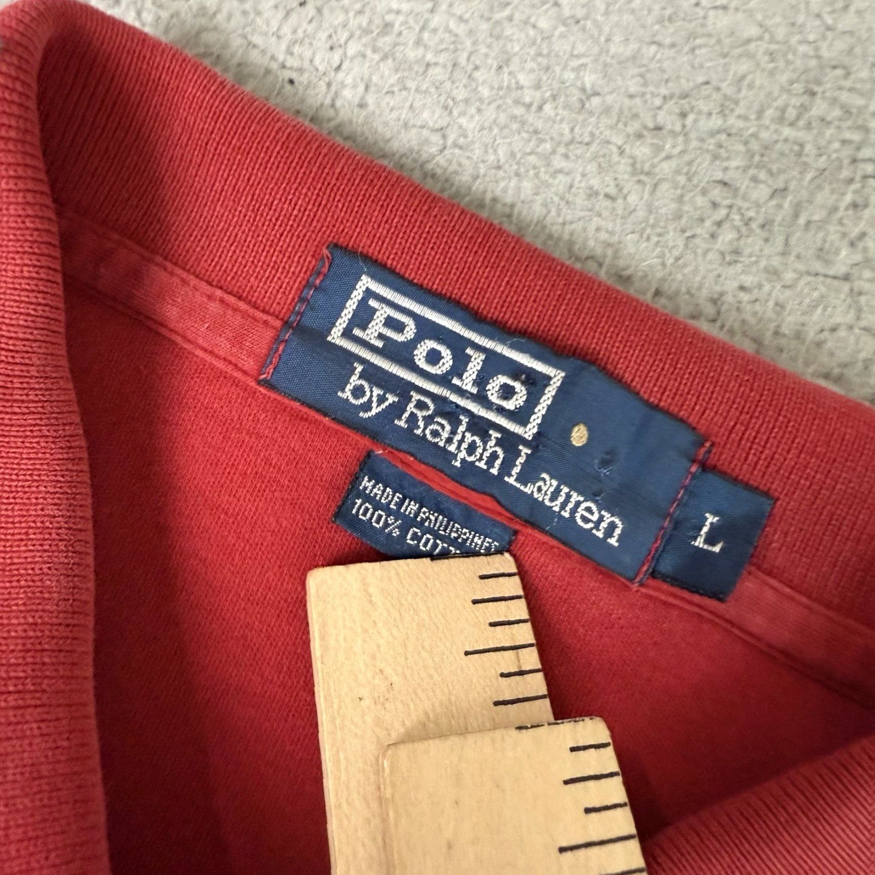 Polo Ralph Lauren Polo Ralph Lauren Shirt Mens L Red Stretch Casual Distressed Essential Pony Polo Shirt Size US L / EU 52-54 / 3 - 5 Thumbnail