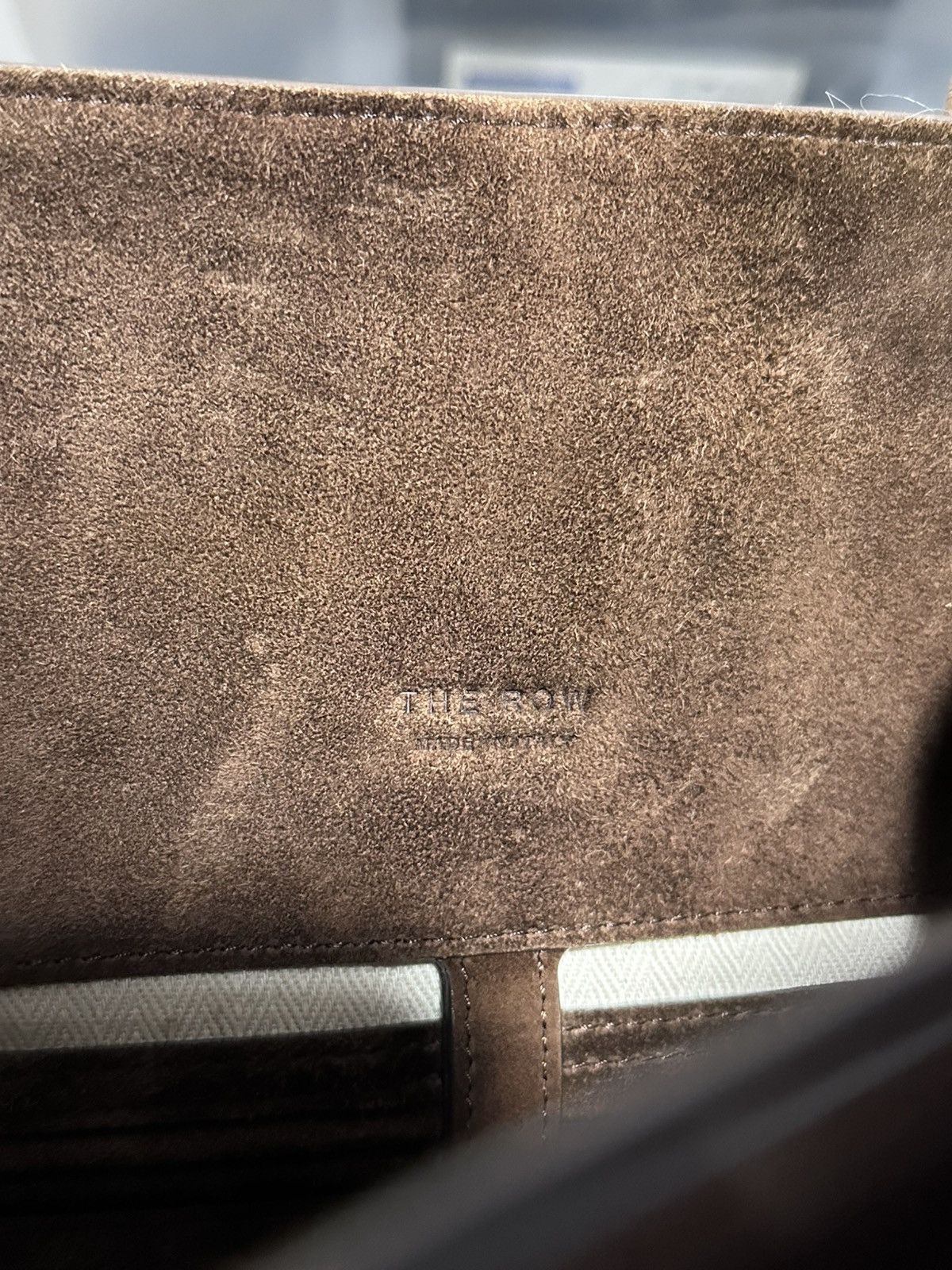 The Row The Row Soft Margaux 15 Brown Suede Leather Top Handle Bag Size ONE SIZE - 17 Thumbnail