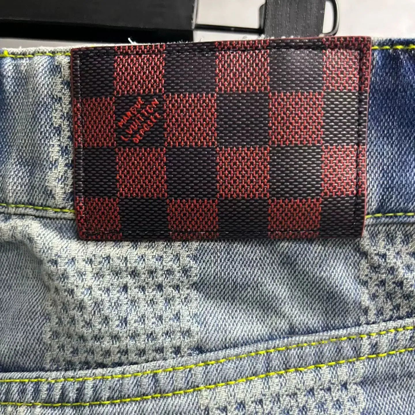 Louis Vuitton Louis Vuitton Blue Plaid Straight Jeans. Size US 29 - 5 Thumbnail