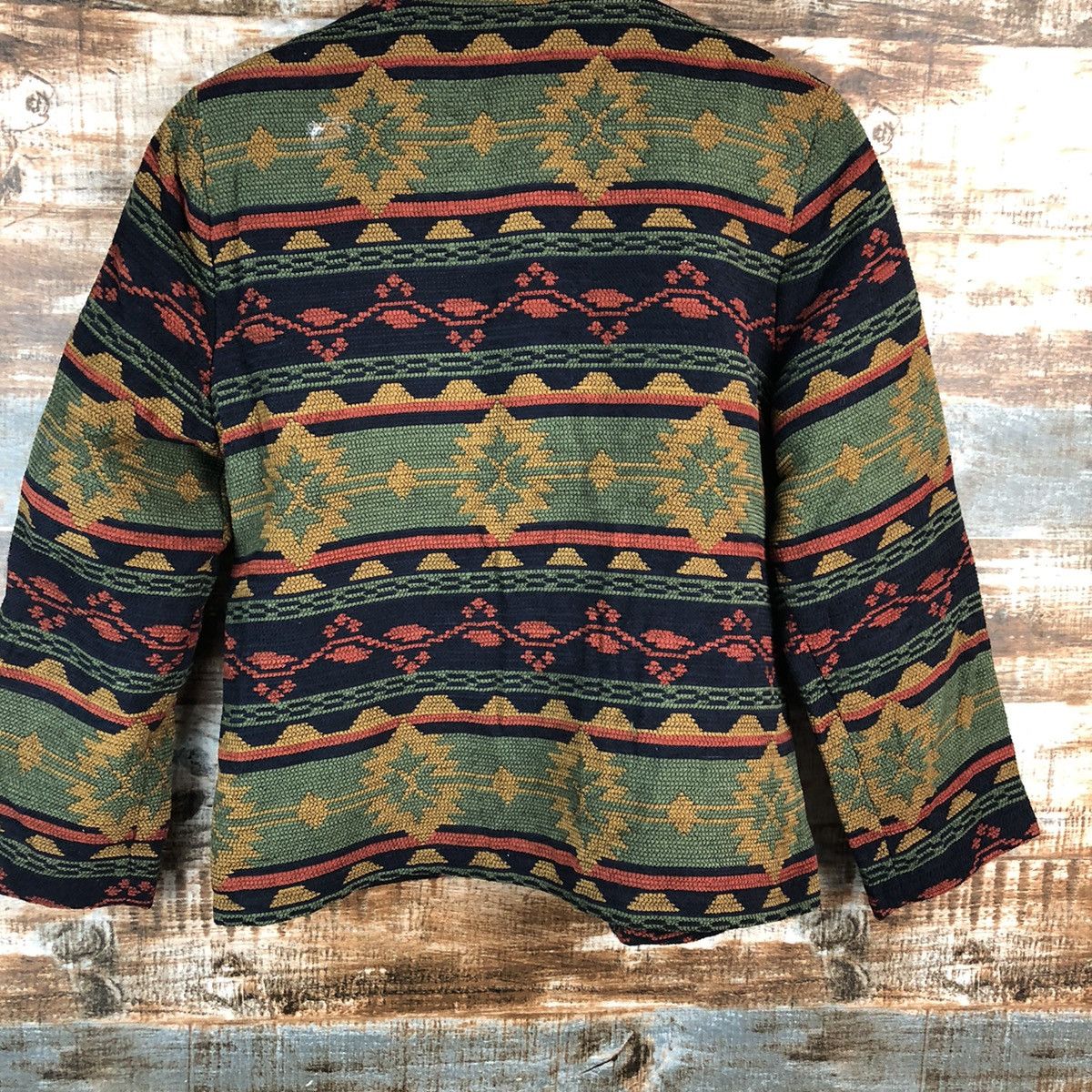 Homespun Knitwear × Japanese Brand TS Collection Green Knitwear art jacket vintage #A2480 Size S / US 4 / IT 40 - 13 Thumbnail