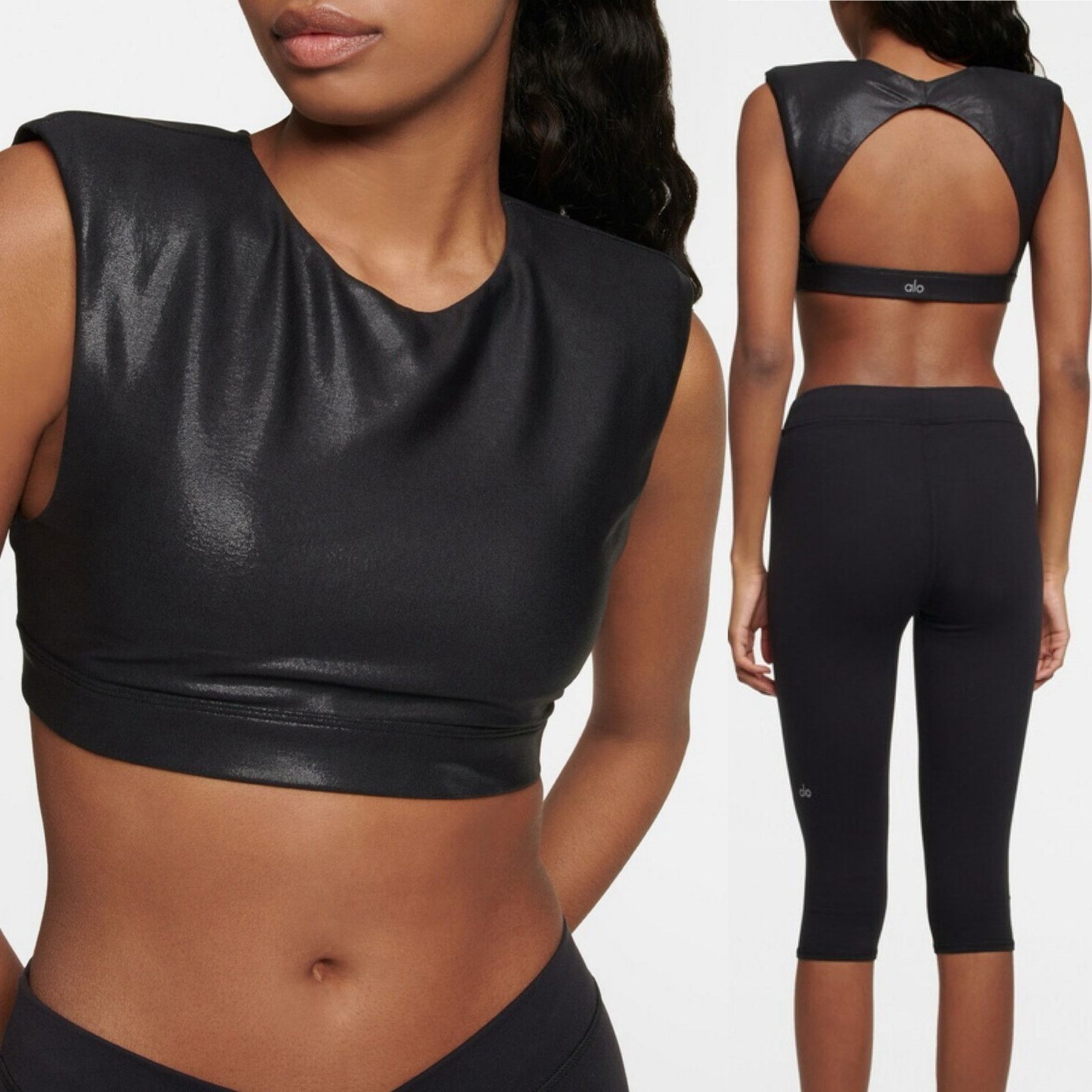 Alo Yoga Alo Yoga Super Shine Flash sports bra open back sz XS Size XS / US 0-2 / IT 36-38 - 1 Thumbnail