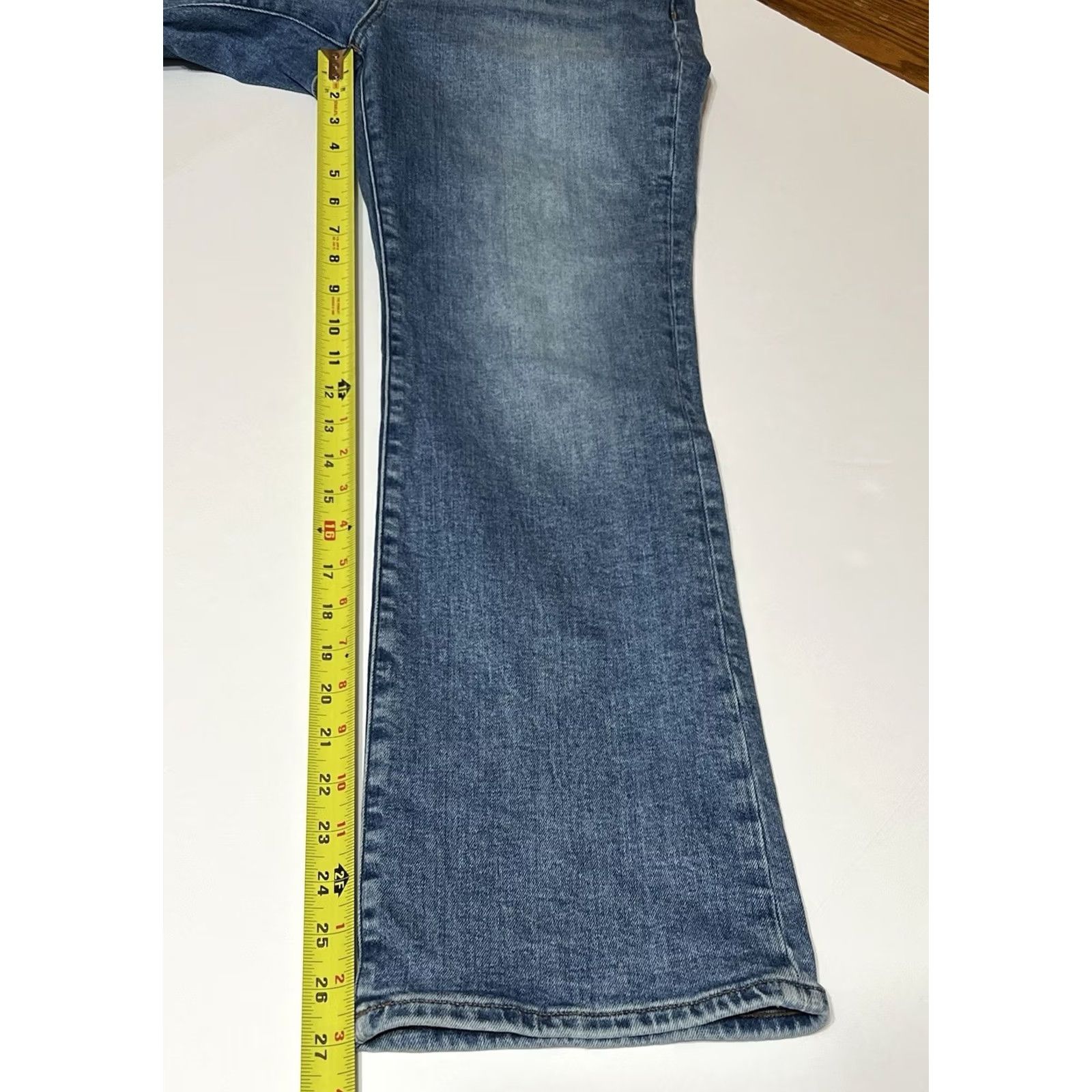 Madewell VINTAGE Madewell Jeans Womens 29x27 Curvy Kick Out Blue Medium Wash Denim Size 29" - 5 Thumbnail