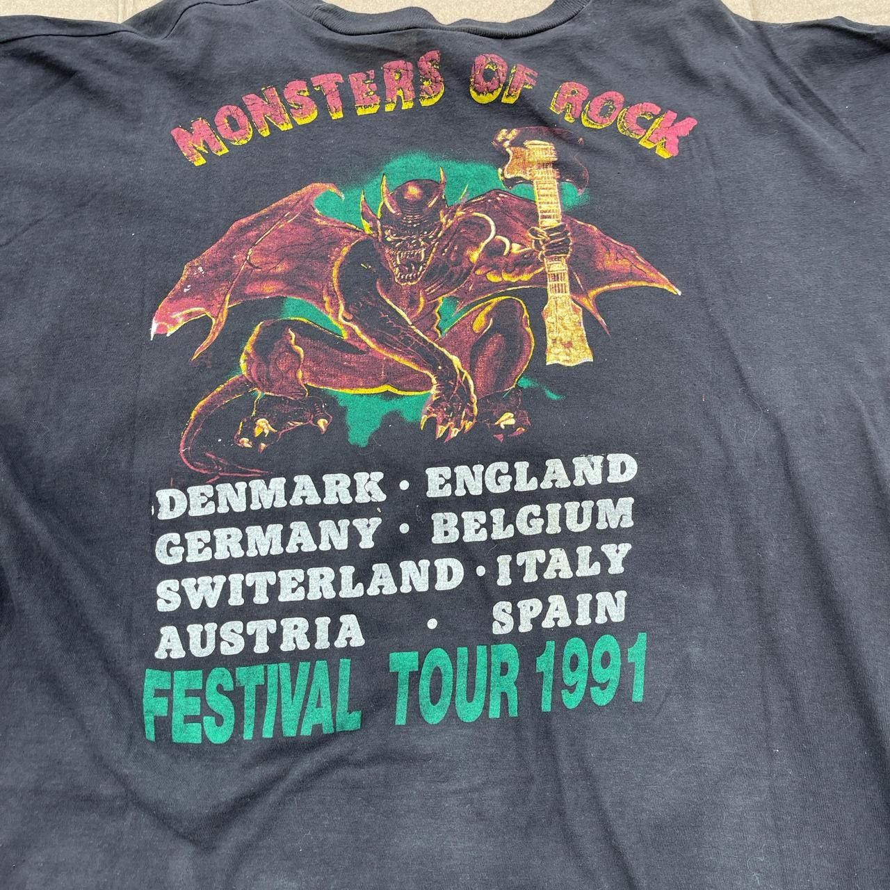 Vintage Vintage 90s AC/DC Monsters of Rock Concert tour Boxy Fit Rar Size US L / EU 52-54 / 3 - 6 Thumbnail