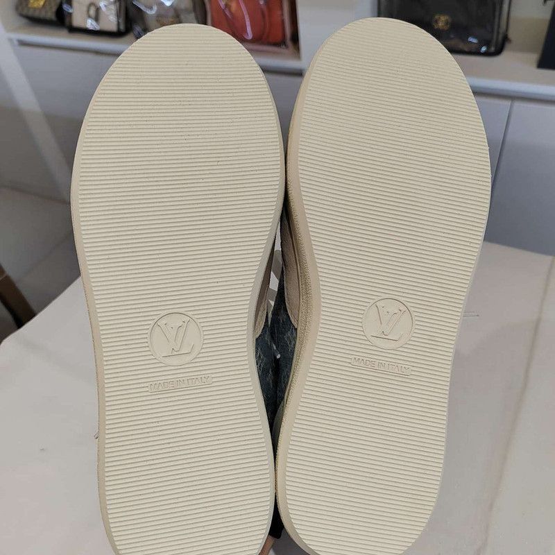 Louis Vuitton Louis Vuitton Stadium Denim Low-Top Sneakers -2505 Size US 7 / IT 37 - 4 Thumbnail