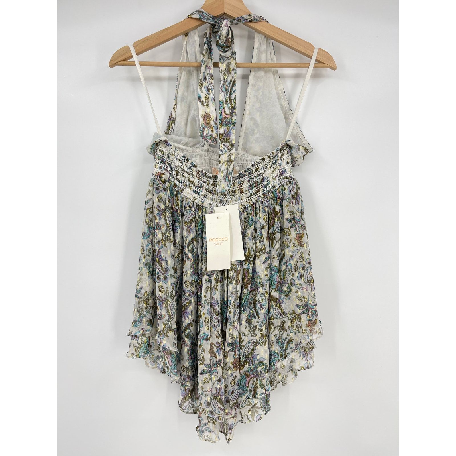Rococo Sand Rococo Sand | Braw Halter Smocked Mini Dress S Size S / US 4 / IT 40 - 4 Thumbnail