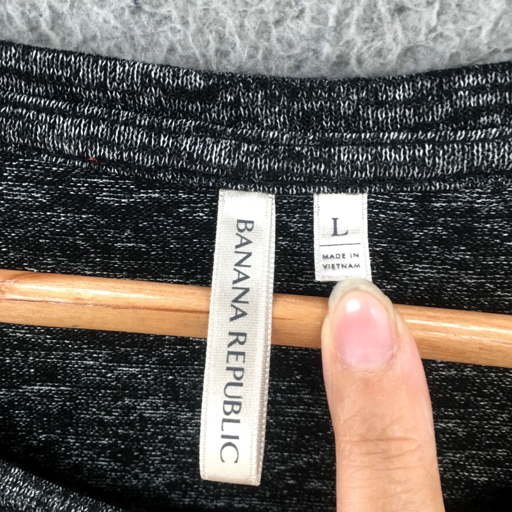 Banana Republic Banana Republic Sweater Womens Large Gray Pullover Crew Neck Long Sleeve Casual Size L / US 10 / IT 46 - 6 Thumbnail