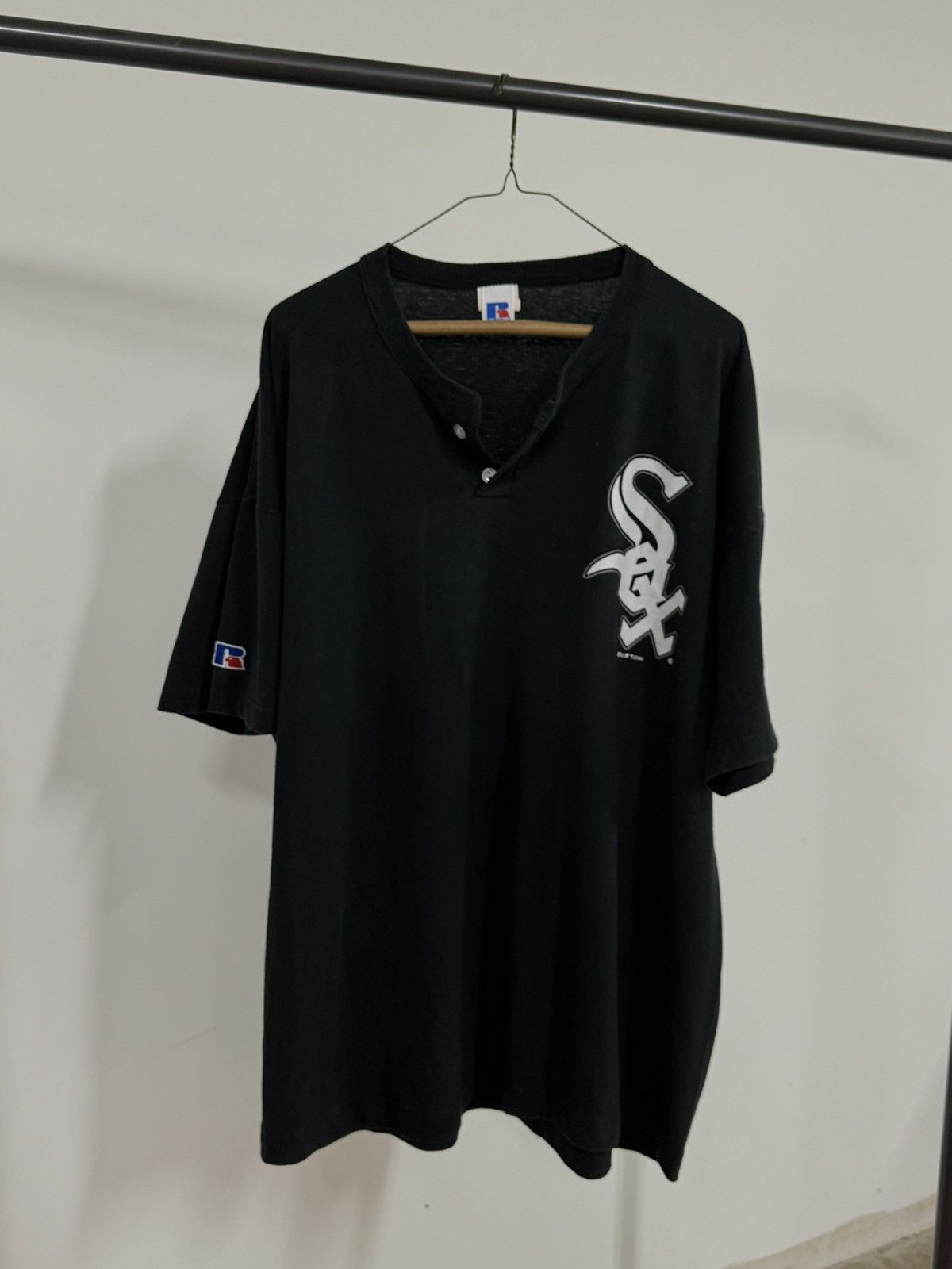 Russell Athletic Vintage 2000 Chicago White Sox Russell Athletic Black Henley Size US XXL / EU 58 / 5 - 1 Thumbnail