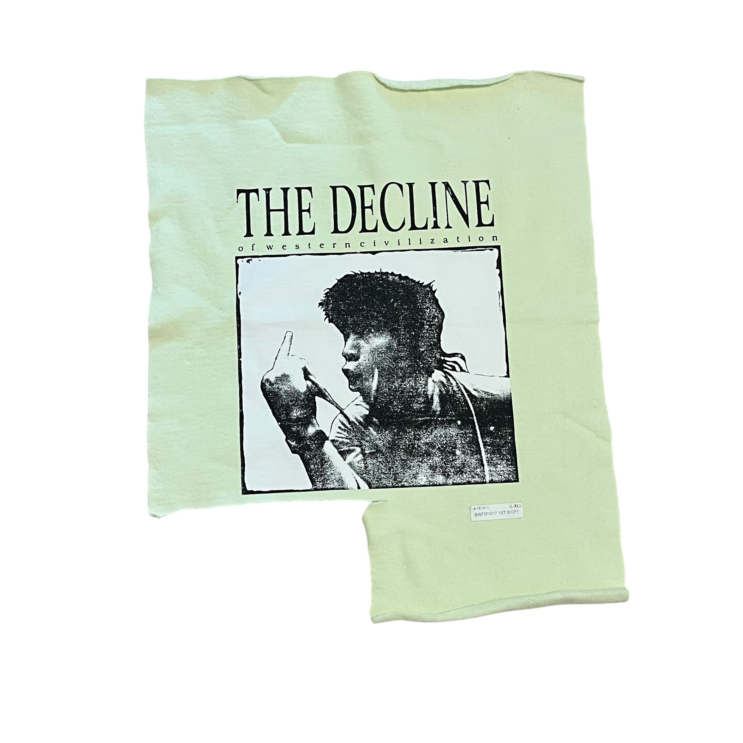 SAMPLE Supreme The Decline Test Print Fabric Swatch