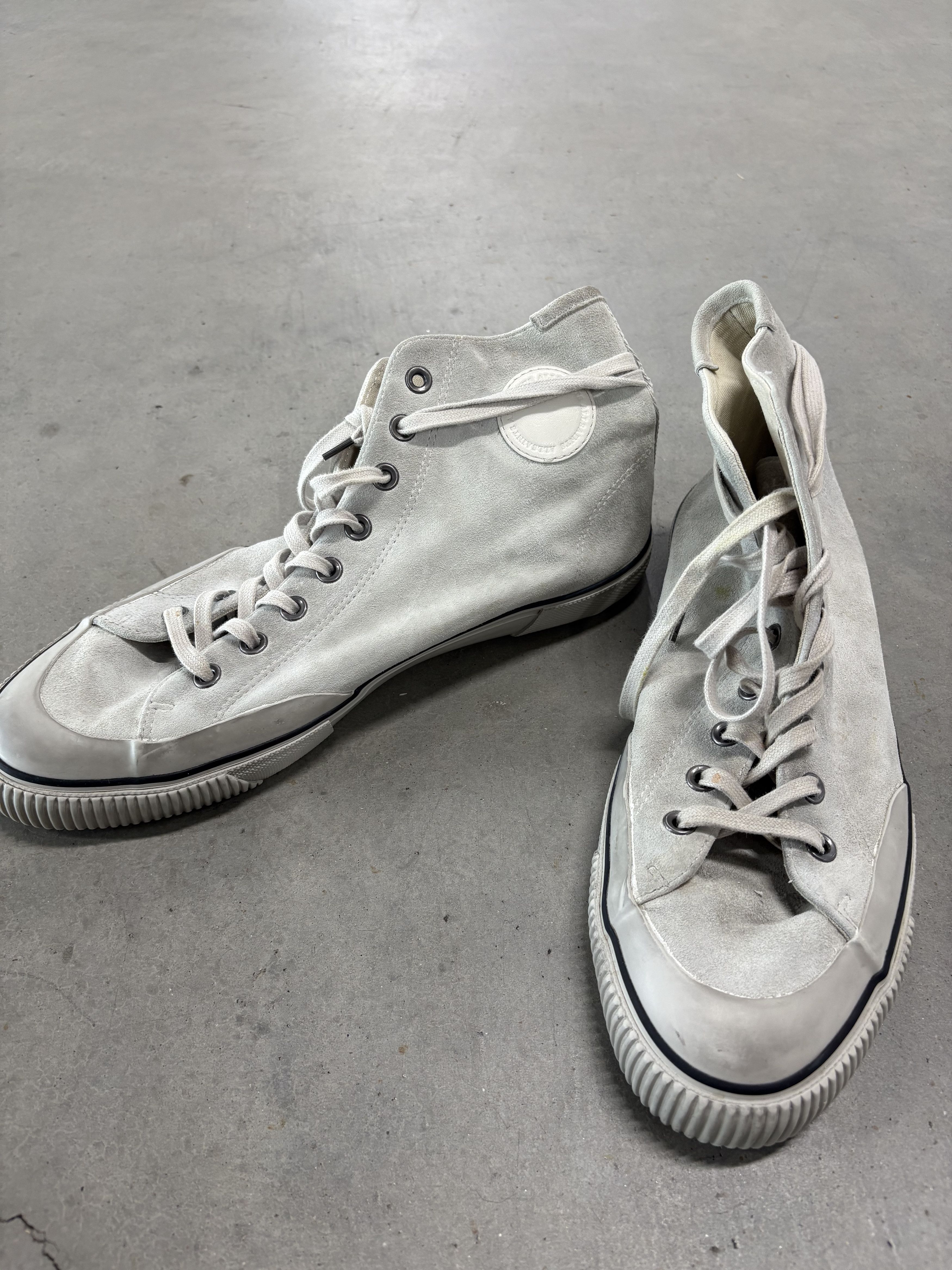 Allsaints AllSaints Dumont White Chalk High Tops Size US 12 / EU 45 - 8 Thumbnail