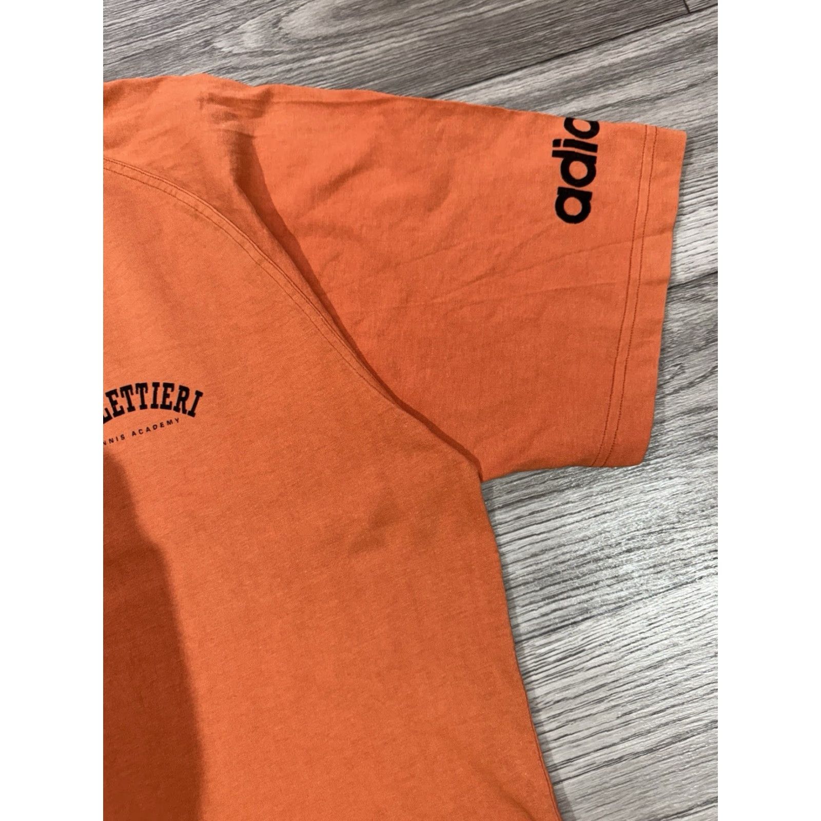 Adidas VINTAGE adidas BOLLETTIERI Tennis Academy Orange Cotton Tee Shirt L Men Short Sleeve Shirt Mens Size US L / EU 52-54 / 3 - 6 Thumbnail