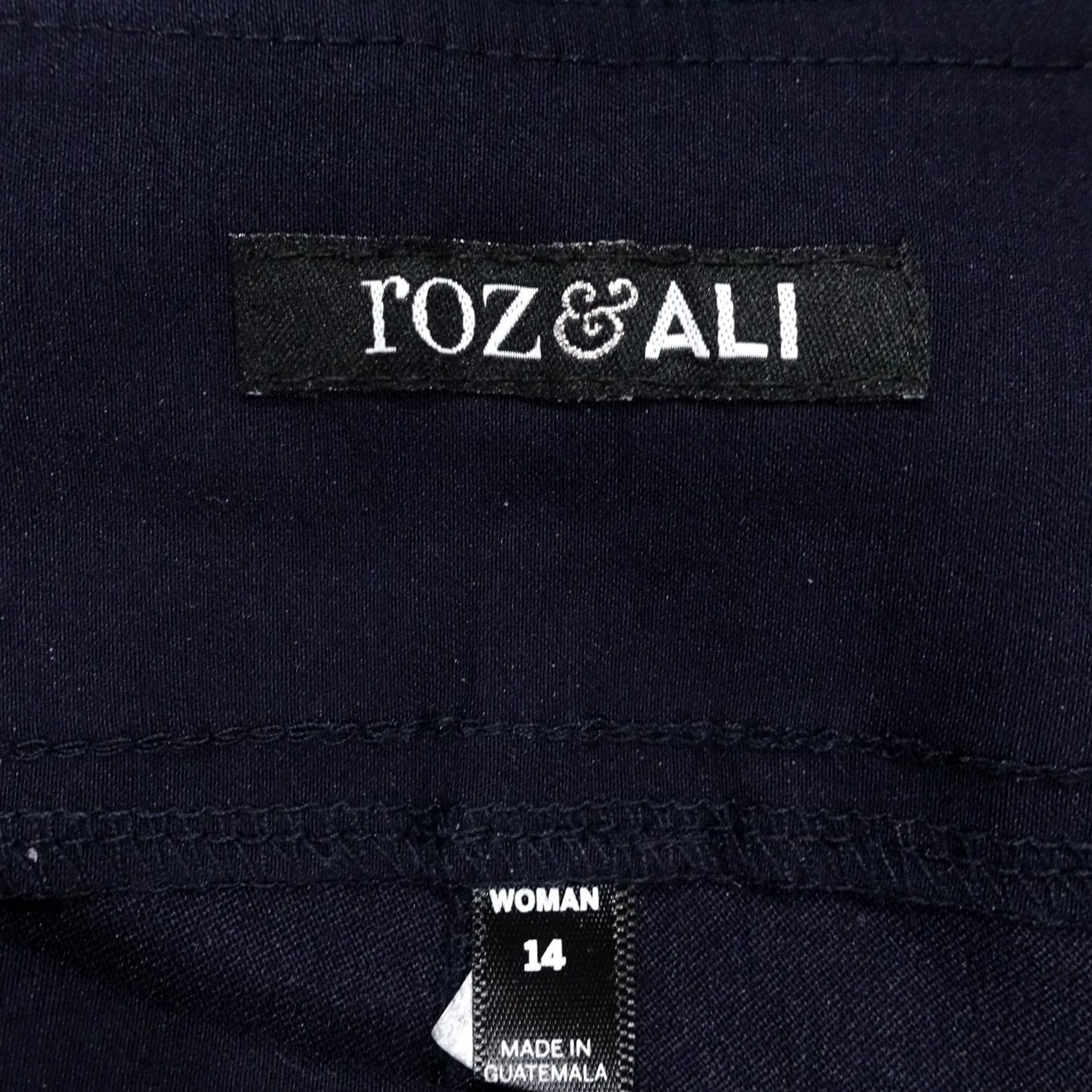 Vintage Roz & Ali Plus Women Pants Navy Blue Ponte Style Size 36" / US 14 / IT 50 - 7 Thumbnail