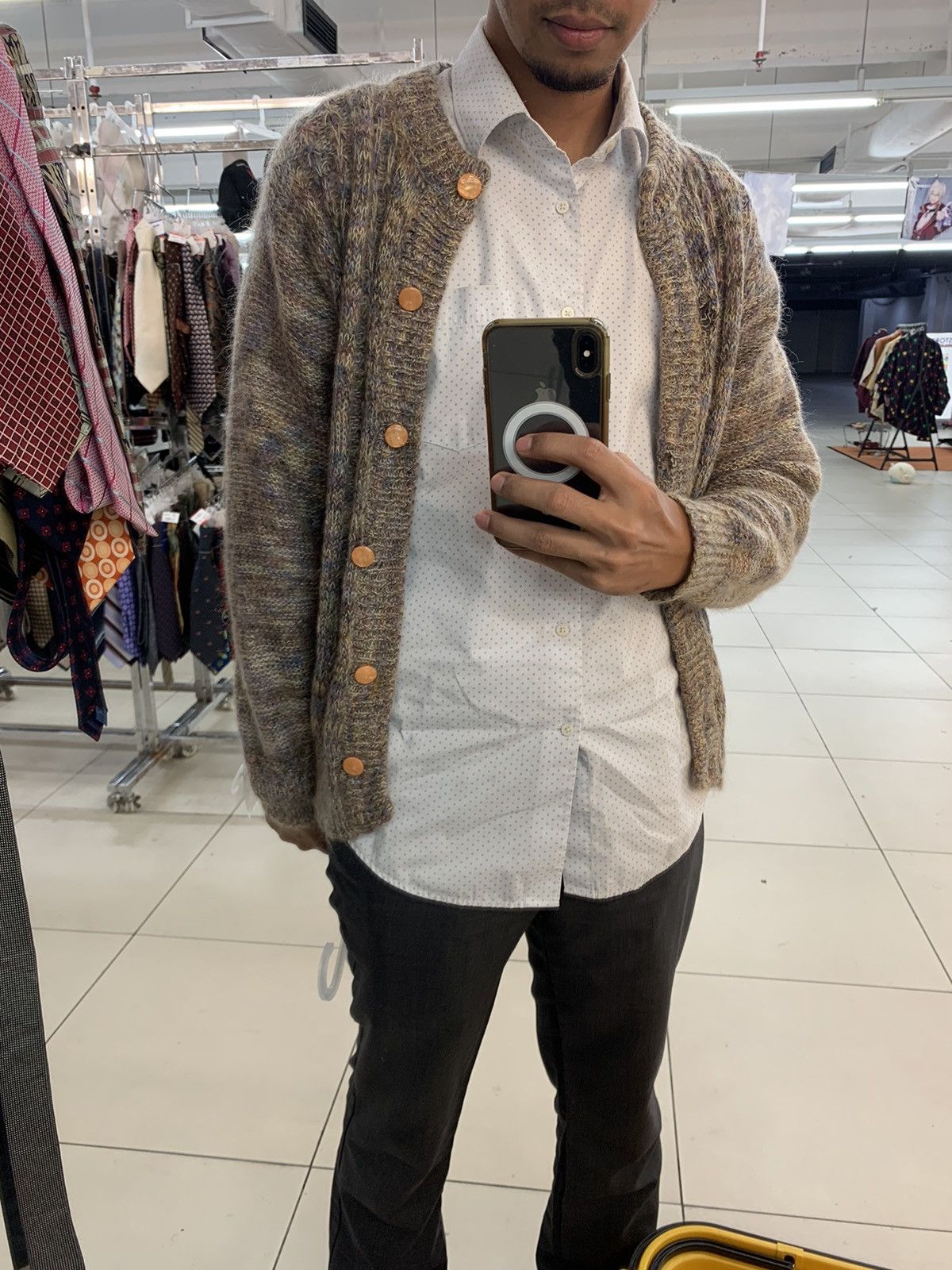 Vintage Vintage 90s JapaneseBrand Mohair Cardigan jacket Kurt Cobain Size US M / EU 48-50 / 2 - 2 Thumbnail