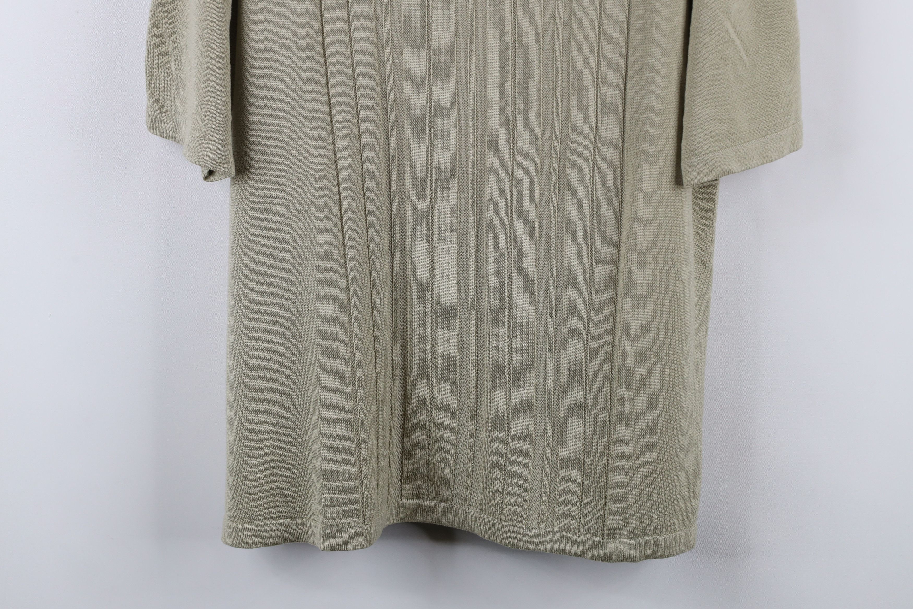 Vintage Vintage 90s Streetwear Ribbed Knit Collared Polo Shirt Size US L / EU 52-54 / 3 - 3 Thumbnail