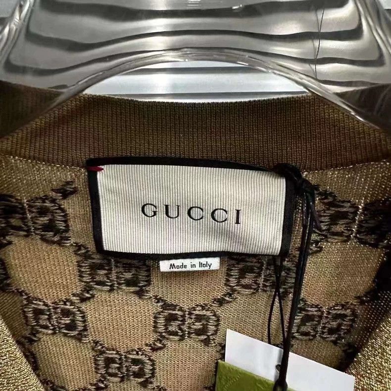 Gucci GucciGold glitter pink double g cardigan jacket 2503-Nextar Size US S / EU 44-46 / 1 - 2 Thumbnail