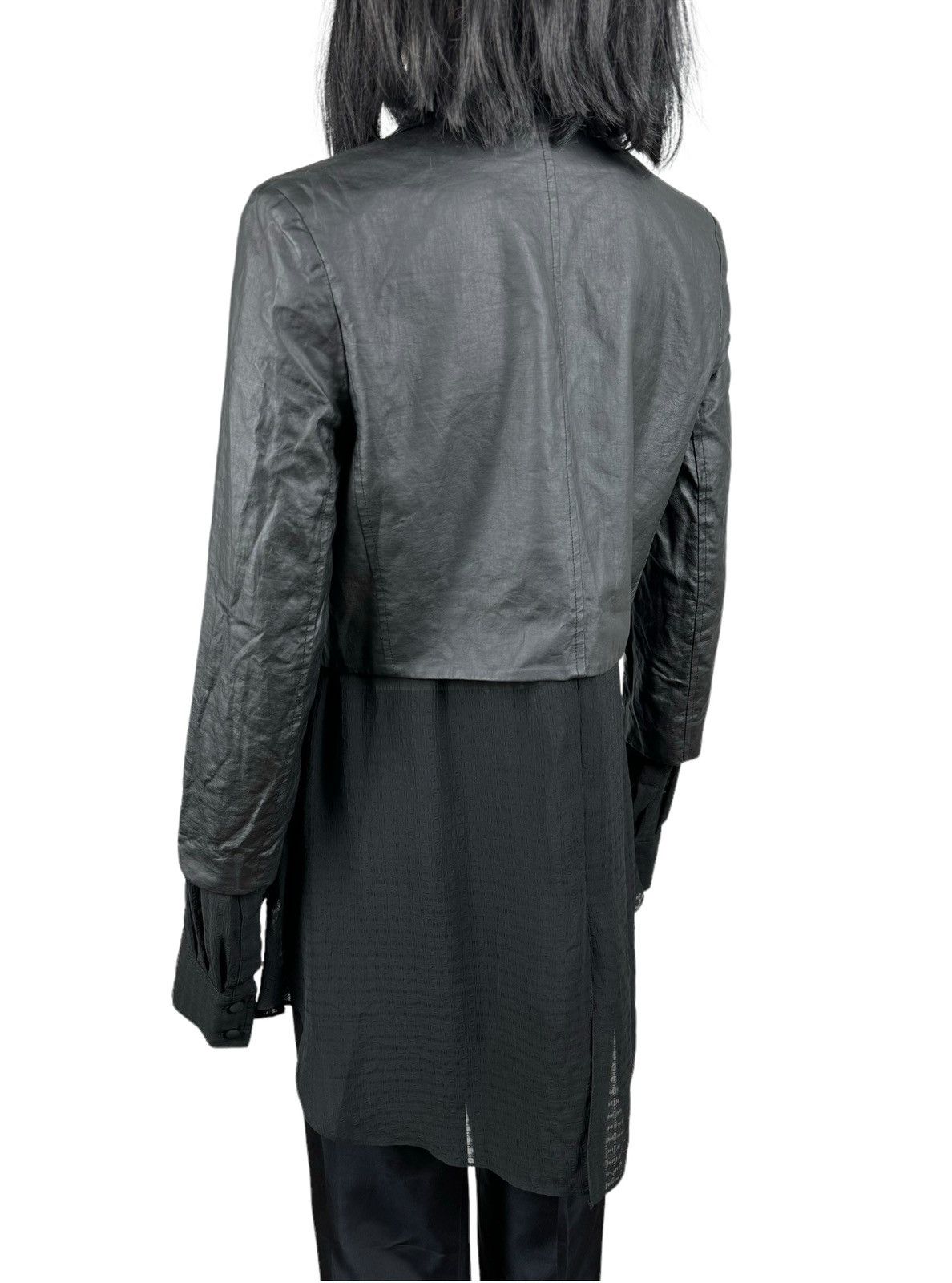 Alexander Wang Alexander Wang 2in1 Waxed Jacket with silk Shirt size 4 Size L / US 10 / IT 46 - 11 Thumbnail