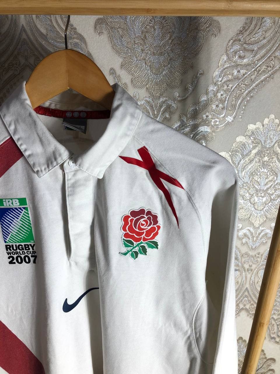 Nike × Vintage VERY RARE NIKE ENGLAND 2007 RETRO RUGBY JERSEY BLOKECORE Y2K Size US L / EU 52-54 / 3 - 3 Thumbnail