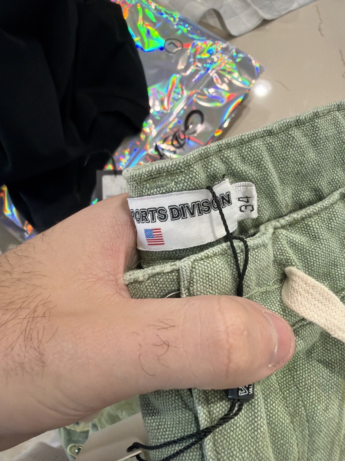 Vale Vale Forever Green Skittle Jorts – Rhinestone 34 New Size US 34 / EU 50 - 8 Thumbnail