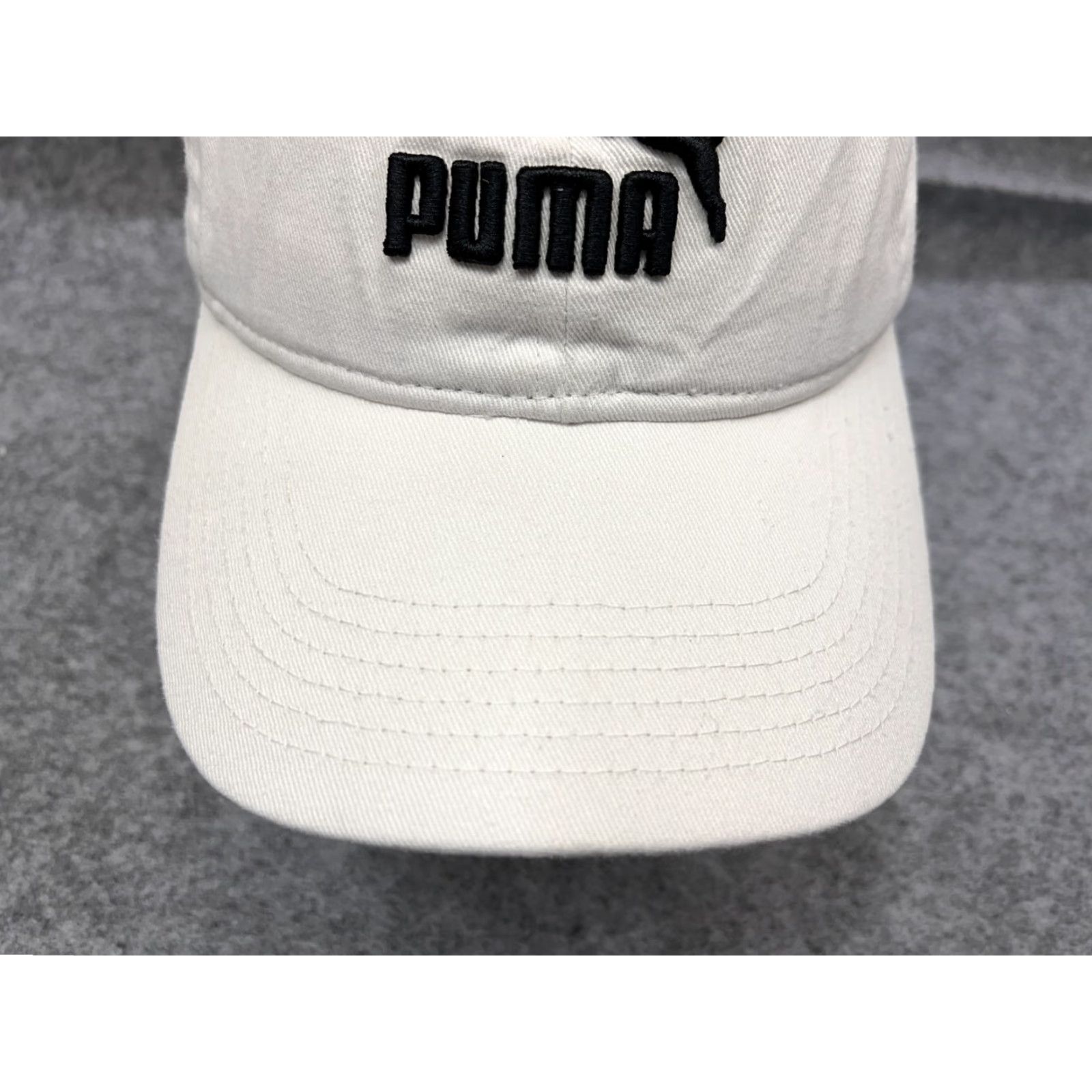 Puma PUMA Hat Cap Strap Back Adult One Size White Cotton Logo Outdoor Size ONE SIZE - 3 Thumbnail