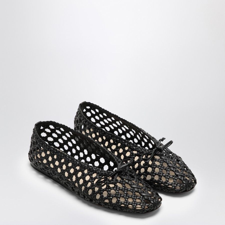 Le Monde Beryl o1d2blof0824 Woven Regency Ballerina in Black Size US 7.5 / IT 37.5 - 2 Thumbnail
