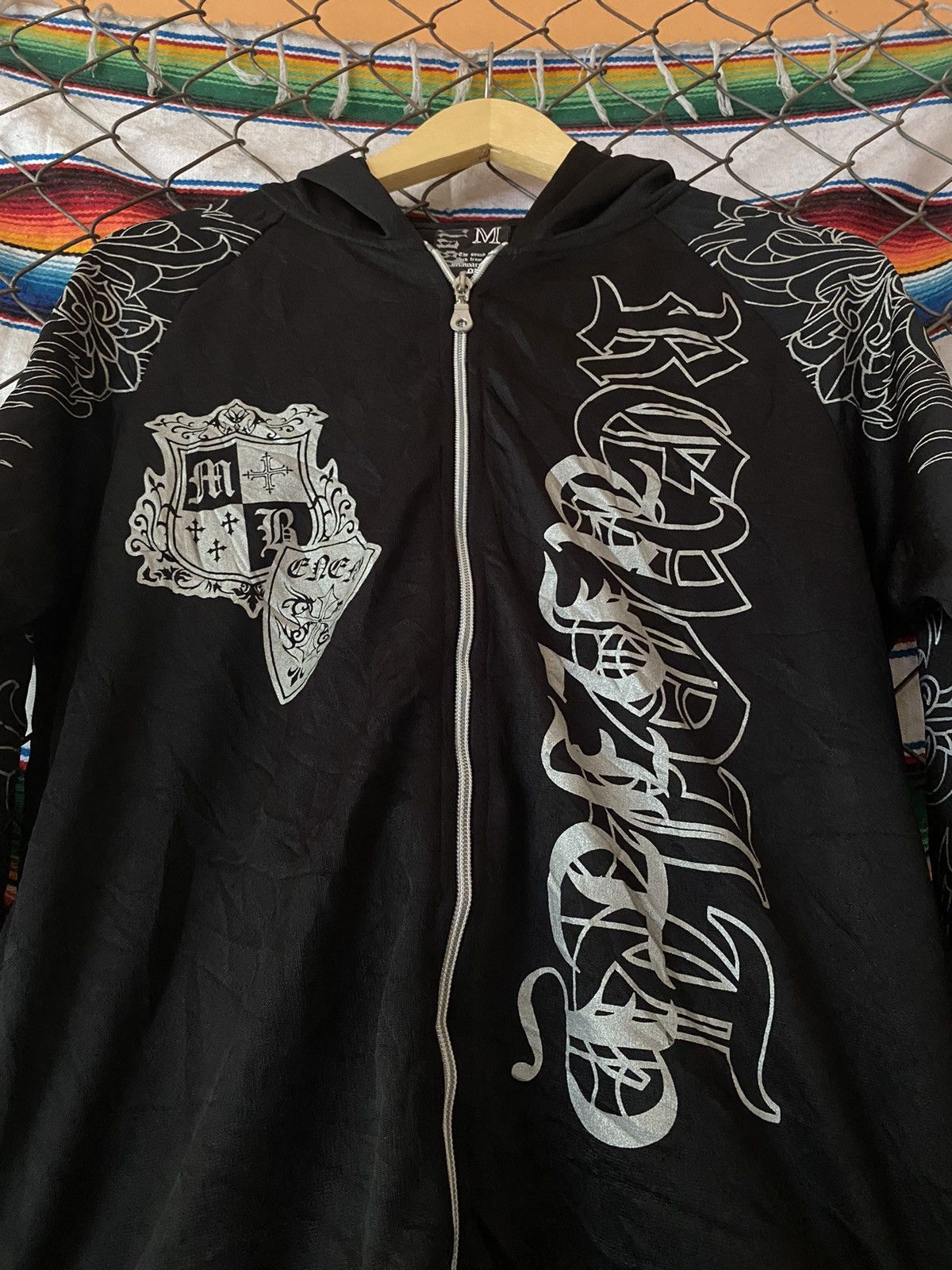 14th Addiction Y2k Clash ahead ifsixwasnine cross nylon zip hoodie Size US M / EU 48-50 / 2 - 5 Thumbnail