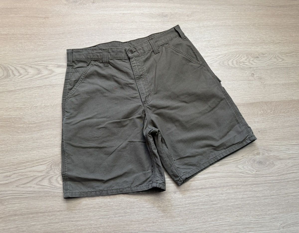 Carhartt Carhartt Original Loose Fit Work Green Shorts Size US 34 / EU 50 - 1 Thumbnail