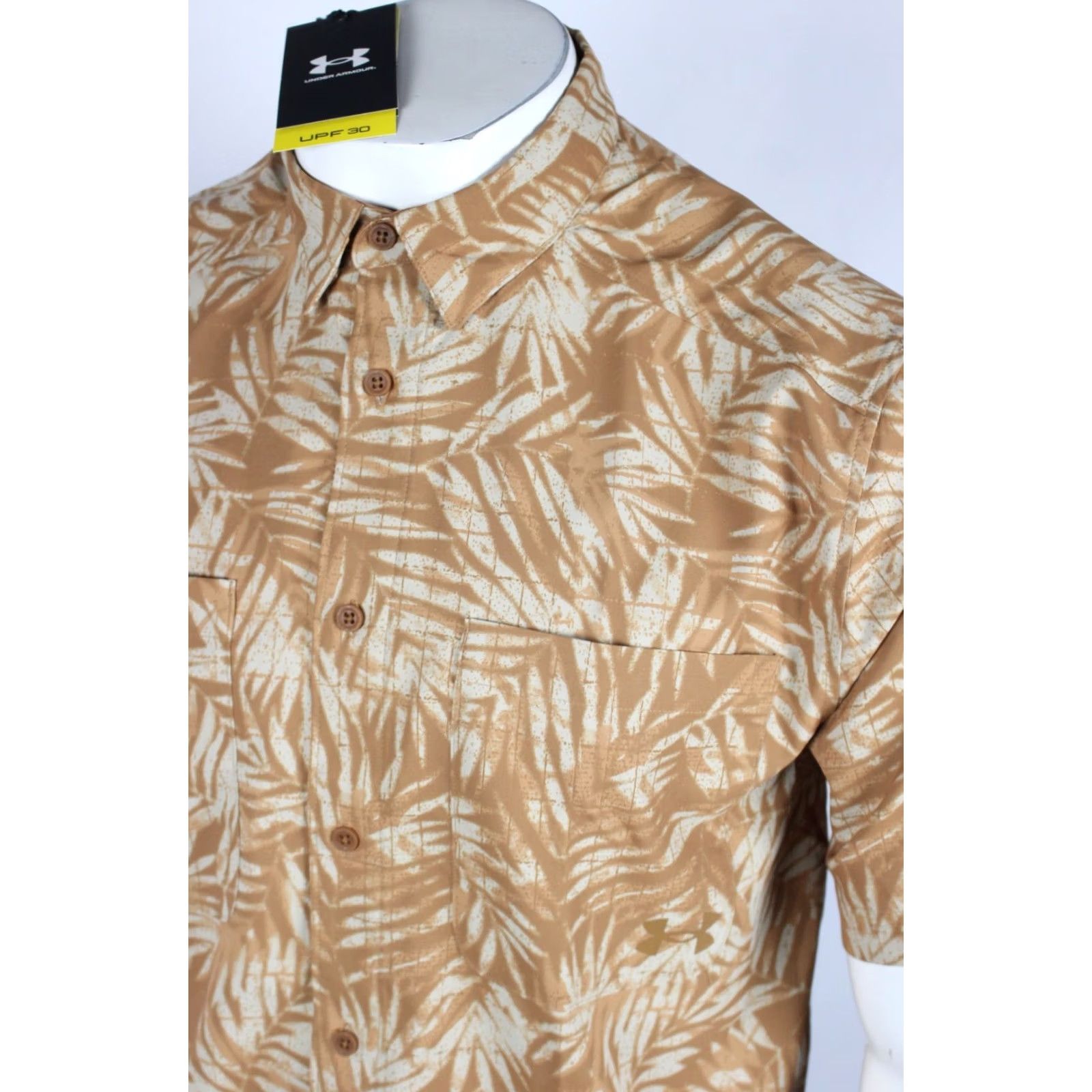 Under Armour Under Armour Shirt Men L Large Brown UA Outdoor Essential Woven Button 6009203 Men's Size US L / EU 52-54 / 3 - 4 Thumbnail