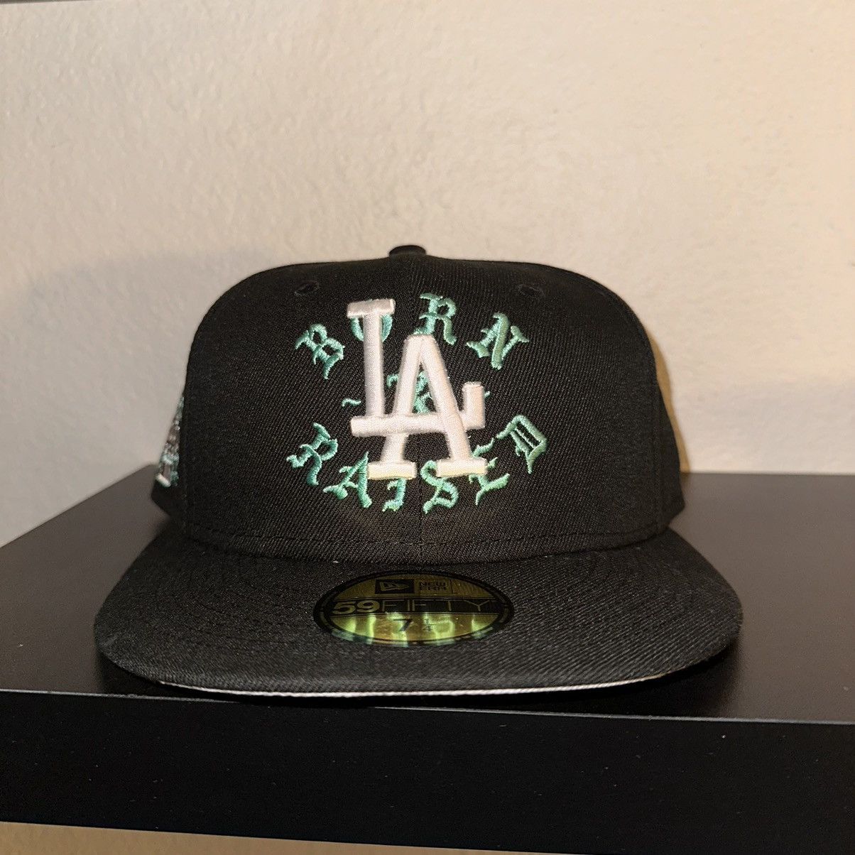 image of New Era Born X Raised + Dodgers All Star Rocker Hat: Black / Teal, Men's