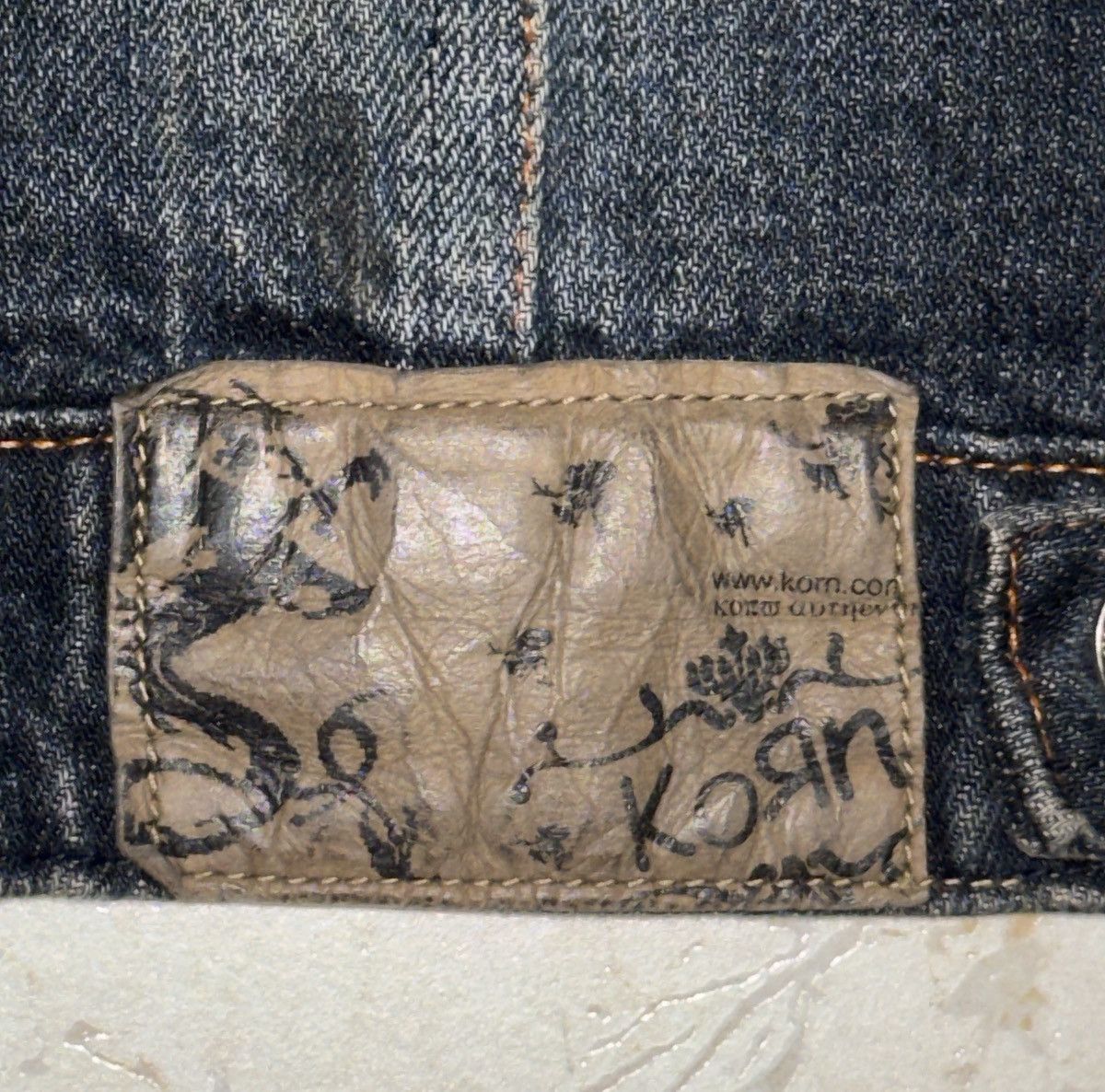 Other Vintage KORN Official Denim Jacket–Early 2000s–Size L – Rare Size US L / EU 52-54 / 3 - 3 Thumbnail
