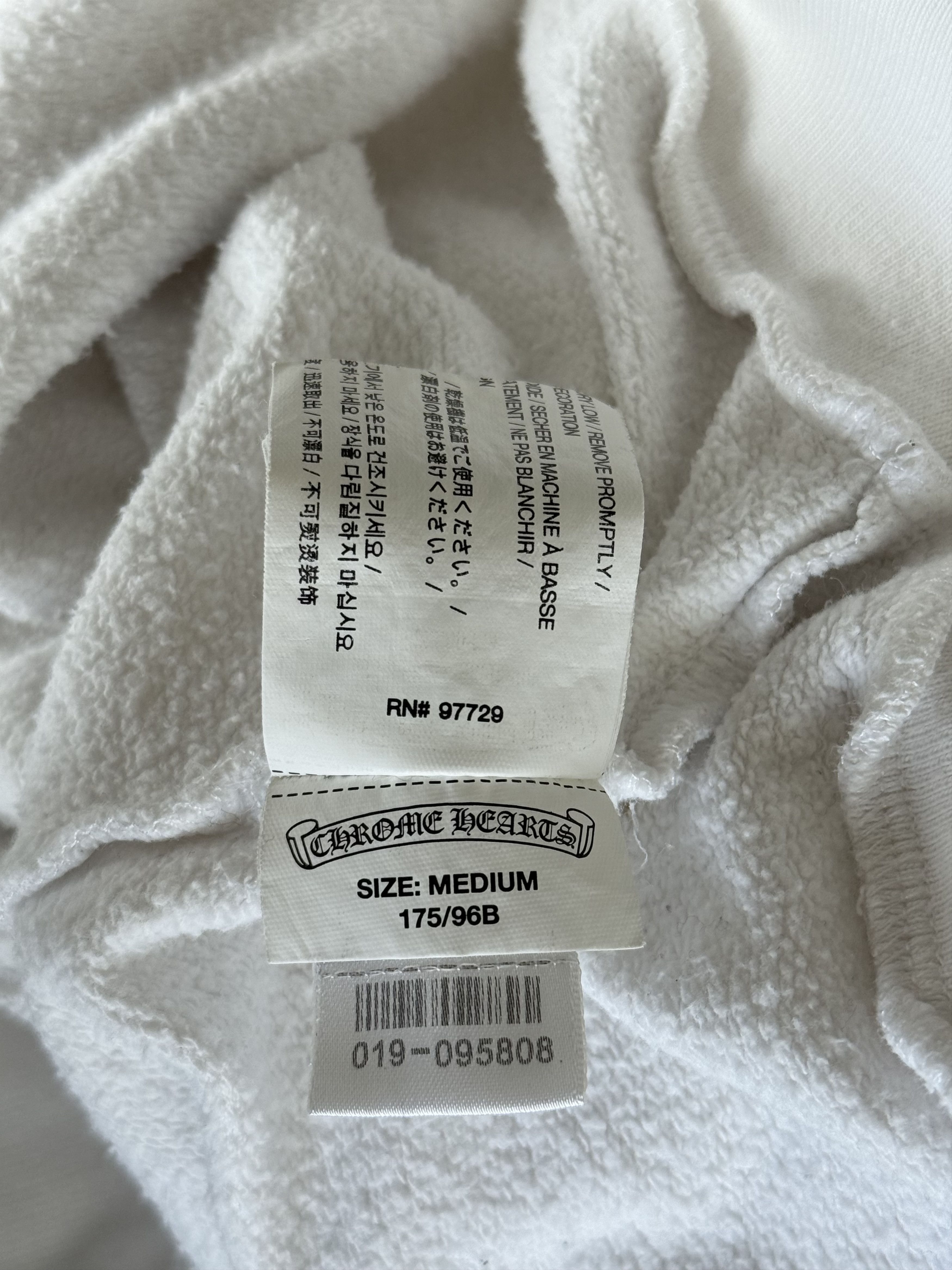 Chrome Hearts Chrome Hearts White & Black Script Logo Zip Up Hoodie Size US M / EU 48-50 / 2 - 6 Thumbnail