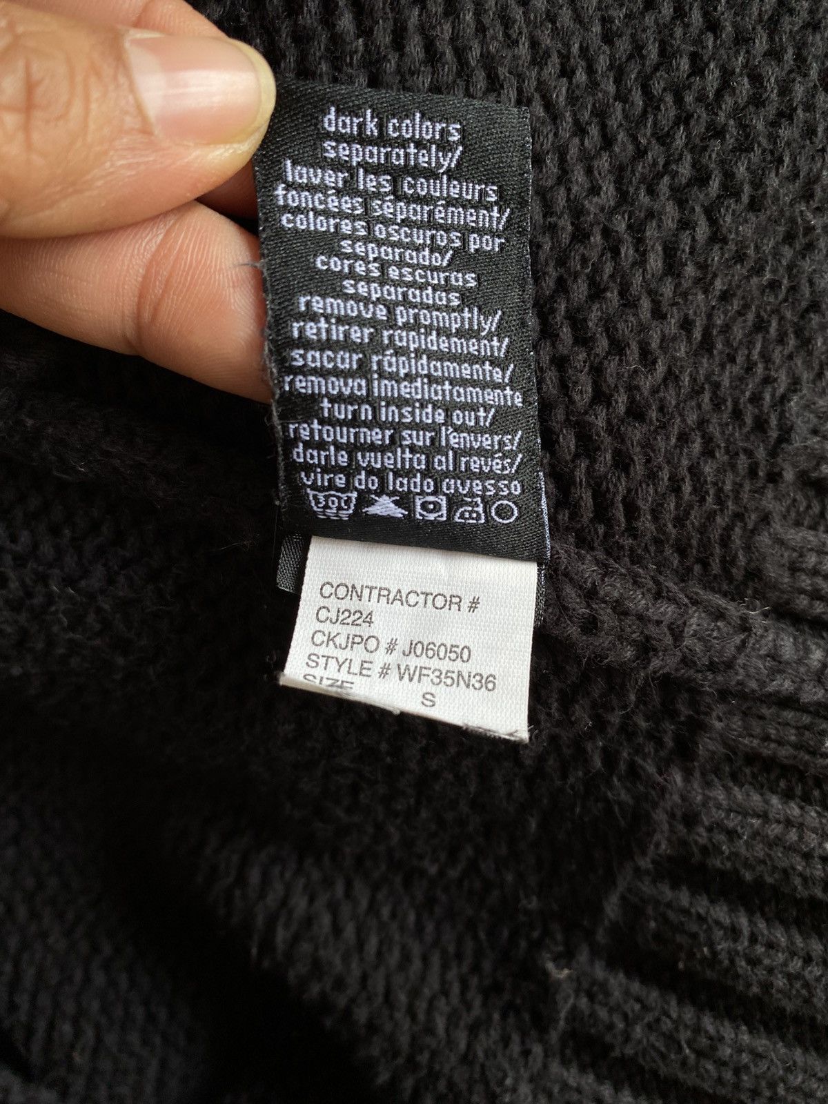 Calvin Klein Calvin Klein Jeans Black Knit Turtleneck Sweater Size US S / EU 44-46 / 1 - 11 Thumbnail