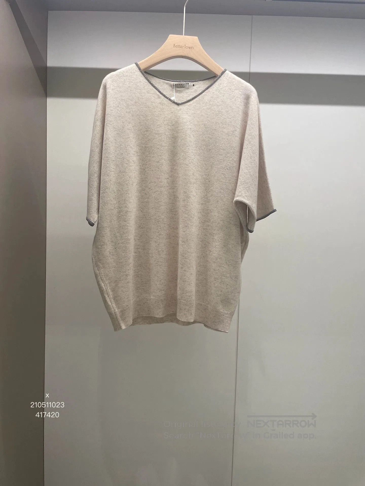 Brunello Cucinelli brunello cucinelli cashmere beaded t-shirt. Size US M / EU 48-50 / 2 - 1 Thumbnail