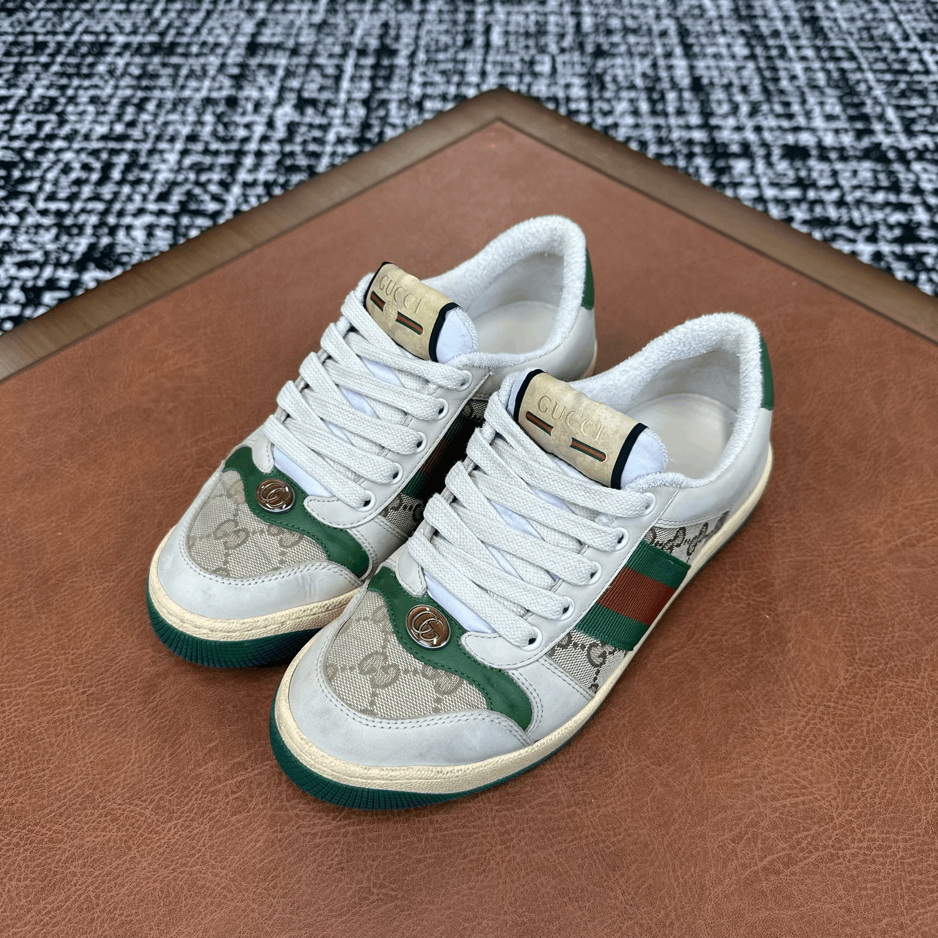 Gucci Gucci Canvas Green Lowtop Sneakers it_36-5 Women Size US 6.5 / IT 36.5 - 1 Thumbnail