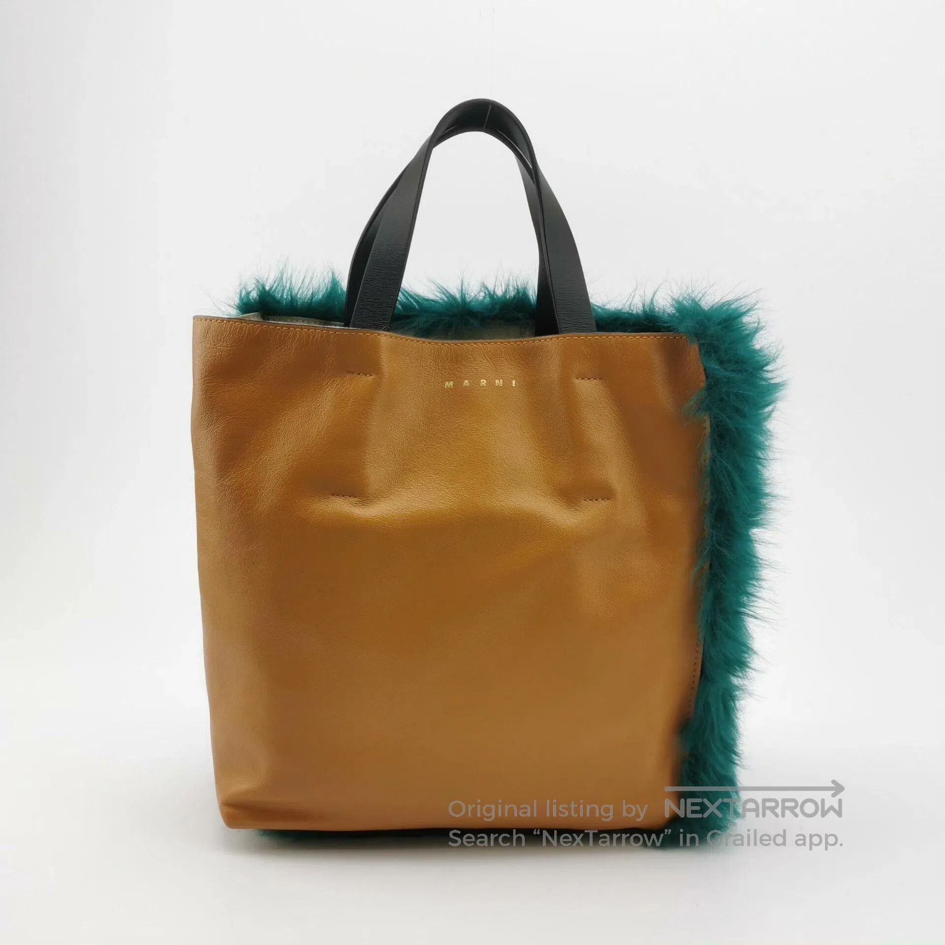 Marni MARNI Green Paneled Furry Bag. Size ONE SIZE - 5 Thumbnail