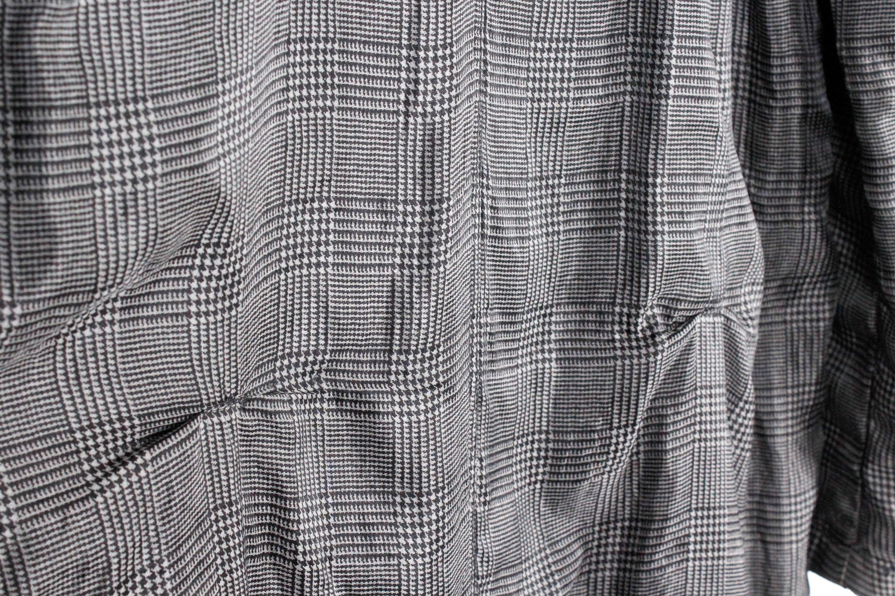 Comme des Garcons Womens Comme des Garcons Houndstooth Silk Nylon Coat Size L / US 10 / IT 46 - 13 Thumbnail