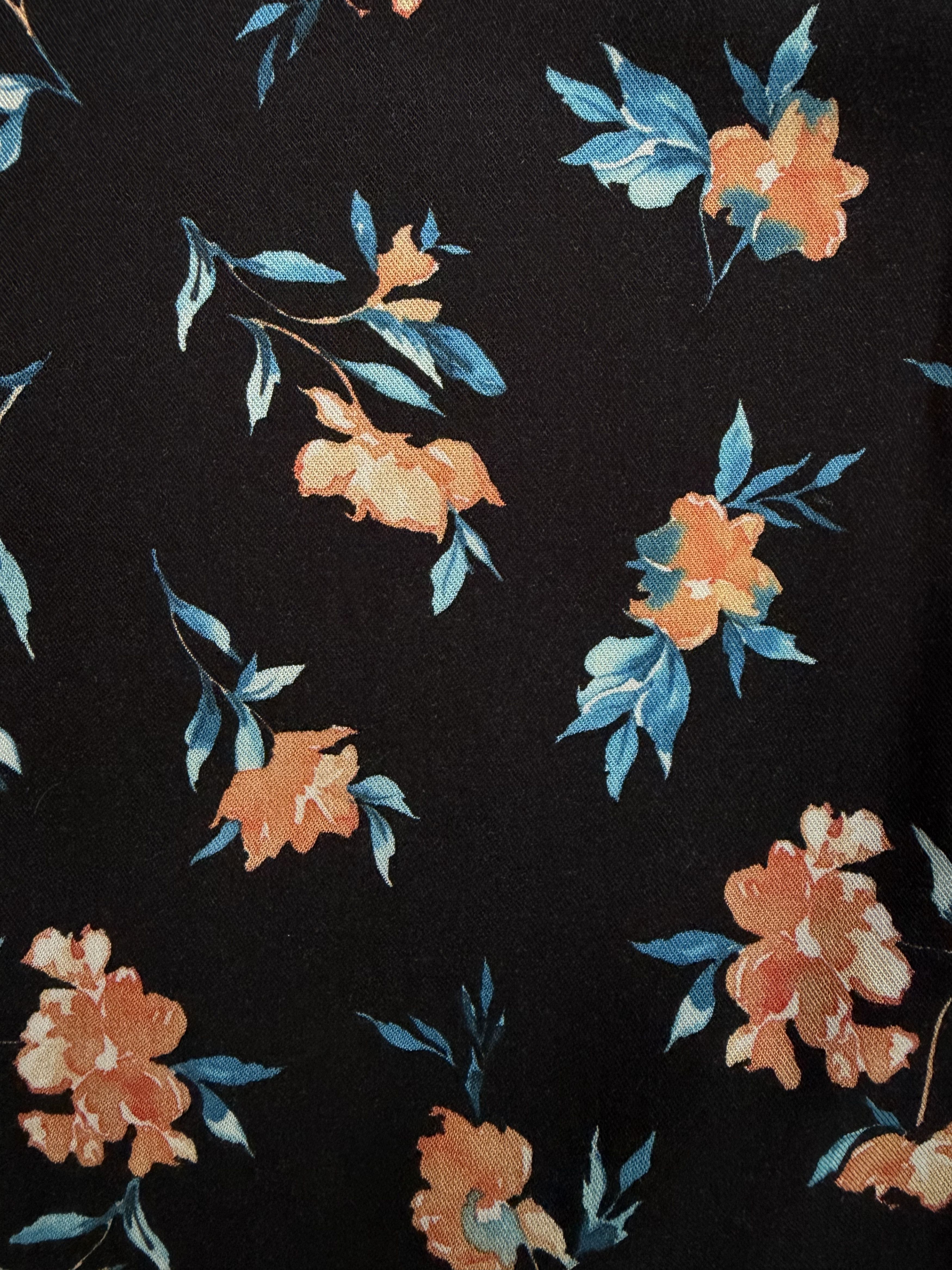 The Kooples The Kooples Black Shirt with Floral Print Size US S / EU 44-46 / 1 - 3 Thumbnail