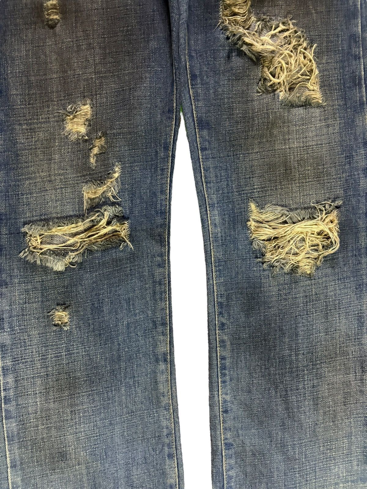 Japanese Brand Vintage Japanese Brand Rusty Wash Distressed Jeans Size US 29 - 6 Thumbnail