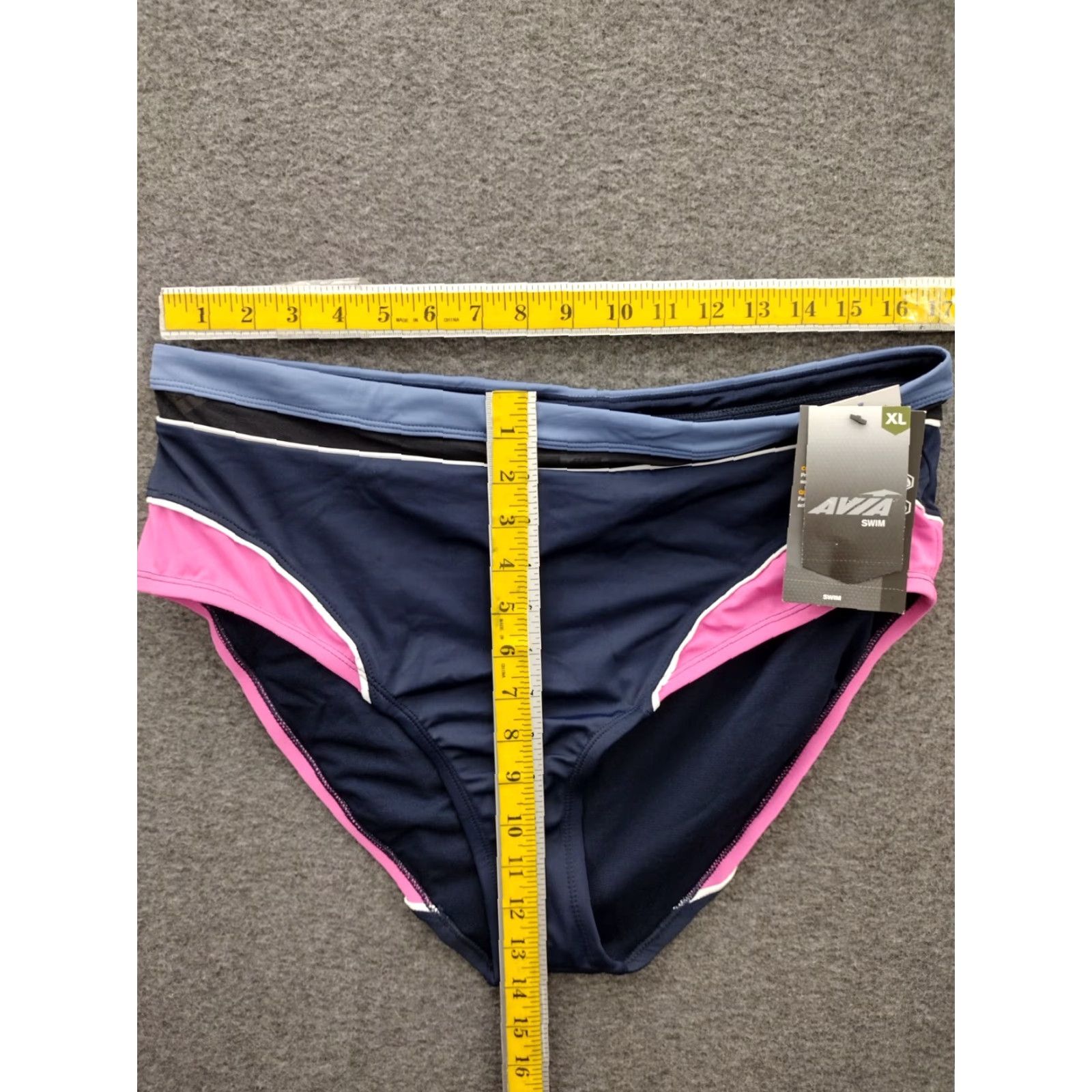 Avia Avia Bikini Bottom Women's XL Navy Blue Pink Multicolor Quick Dry Chlorine-Resistant Beach 16-18 Bottom Womens XL Navy Pink Multicolor Avia Size 40" / US 18 - 4 Thumbnail