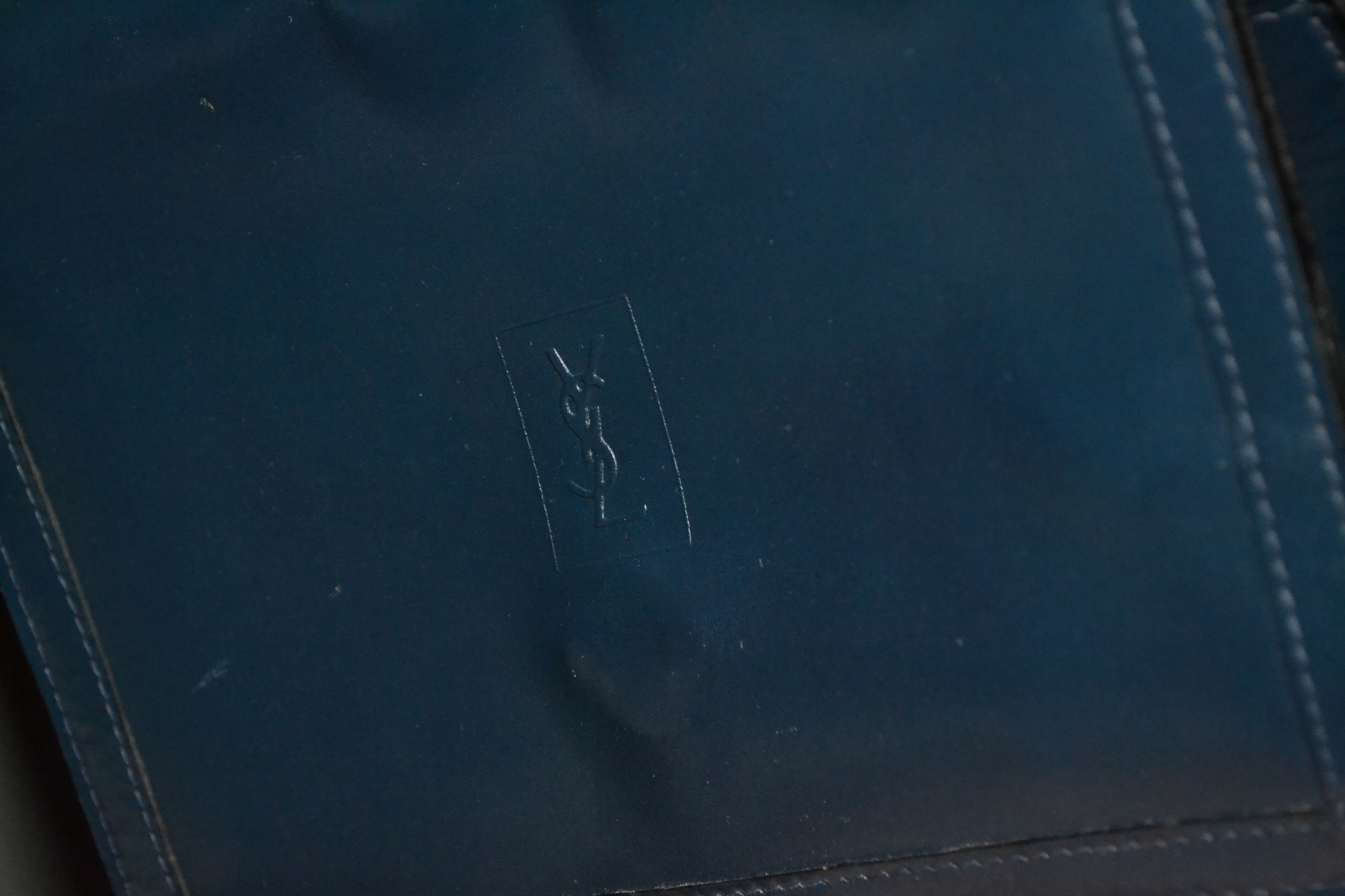 Vintage Yves Saint Laurent Blue France Clutch Shoulder Bag Vintage Size ONE SIZE - 4 Thumbnail