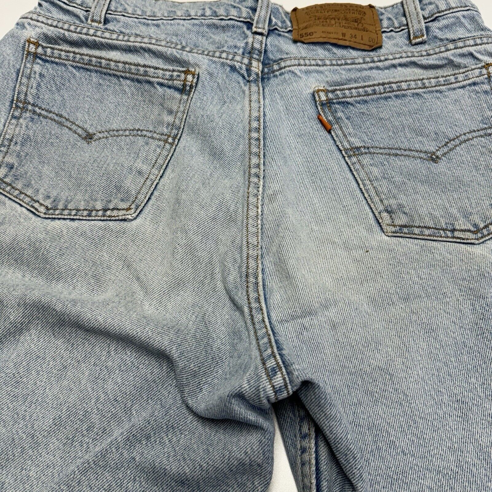 Levi's × Vintage Vintage Levis Orange Tabs Denim Shorts Mens 34 Skate Streetw Size US 34 / EU 50 - 8 Thumbnail