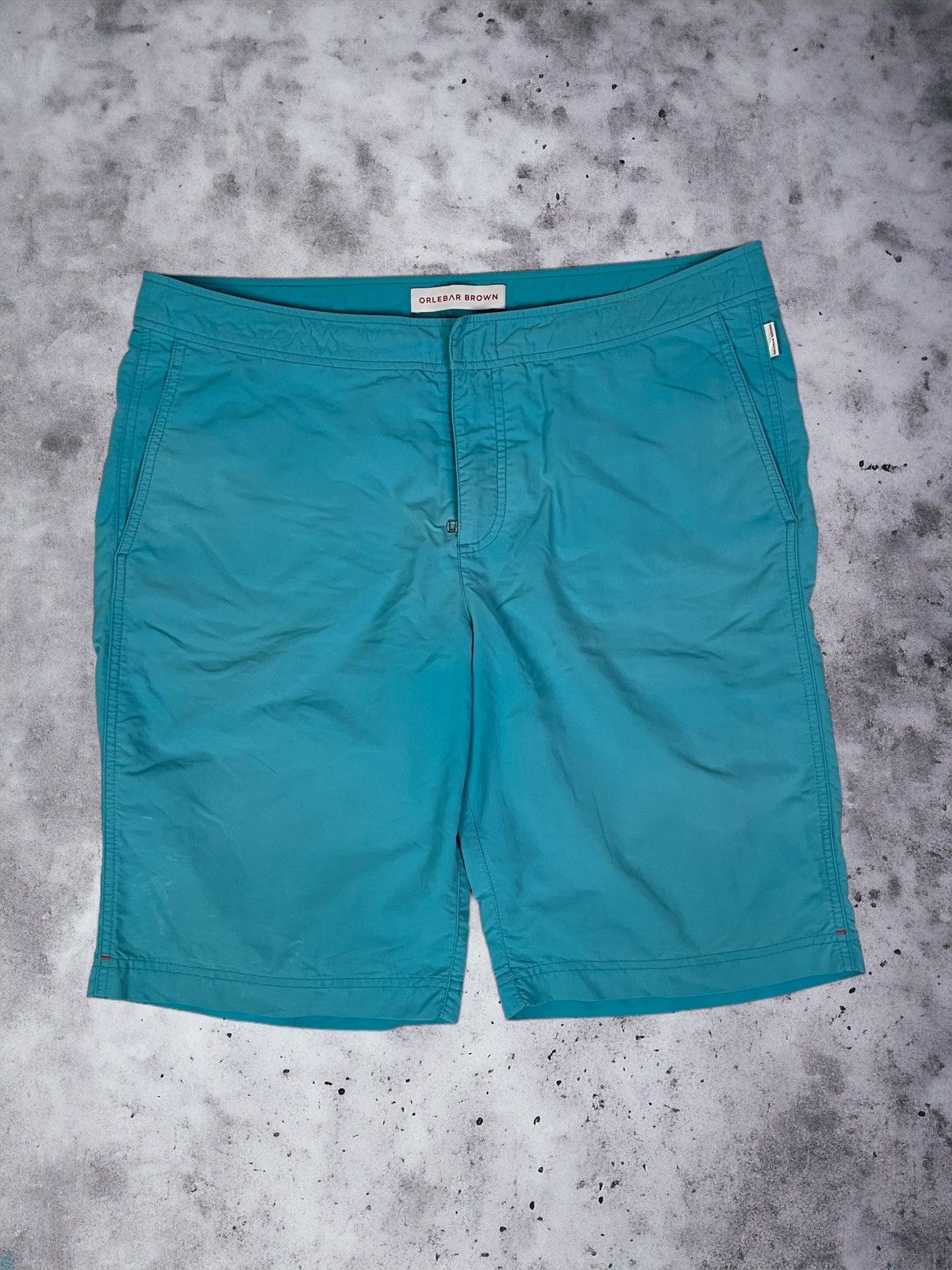 image of Orlebar Brown Classic Dane Swim Wear Shorts in Blue, Men's (Size 34)