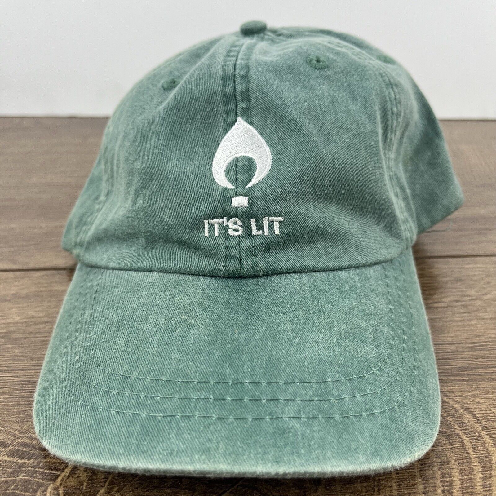 Other Its Lit Hat LIT Baseball Hat Green Hat Adjustable Hat Green Size ONE SIZE - 3 Thumbnail