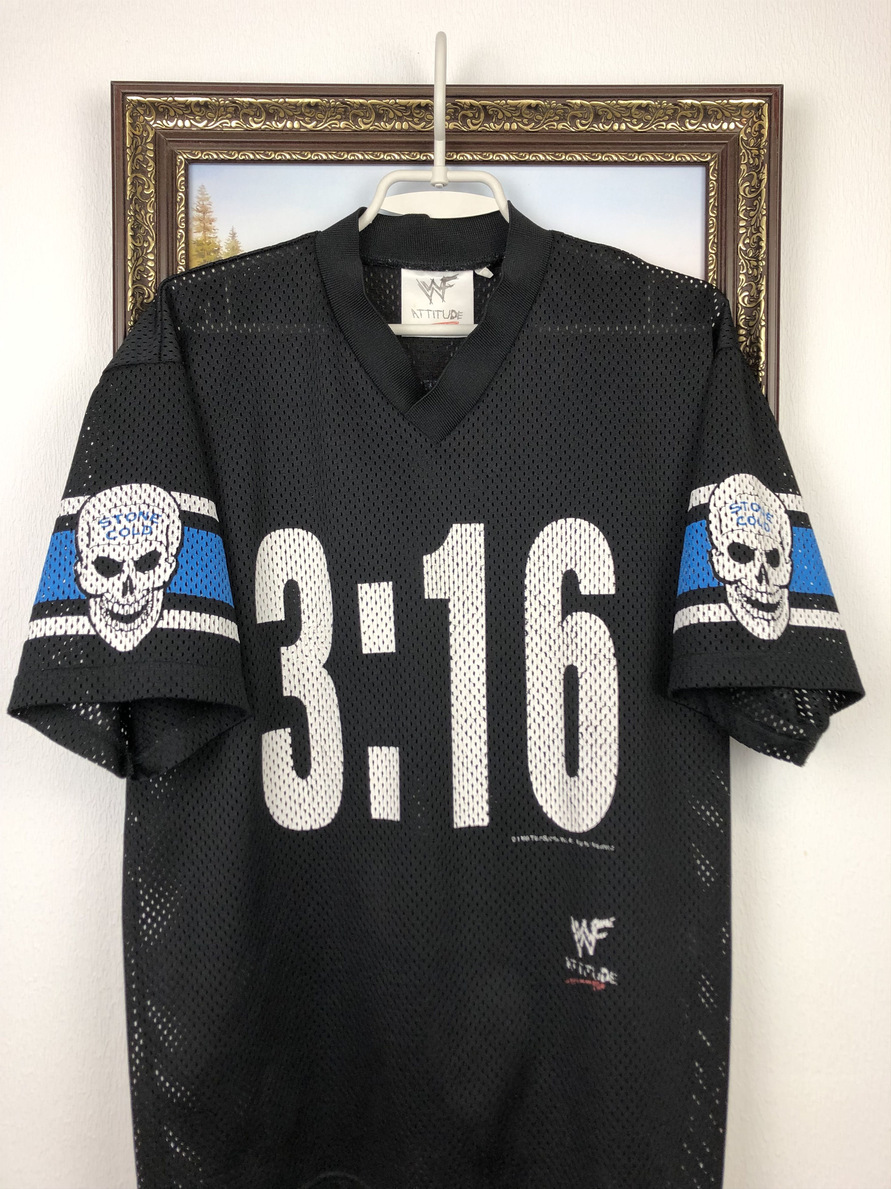 Vintage × WWE Vintage Stone Cold Steve Austin 3:16 Hockey Jersey Shirt WWE Size US L / EU 52-54 / 3 - 2 Thumbnail