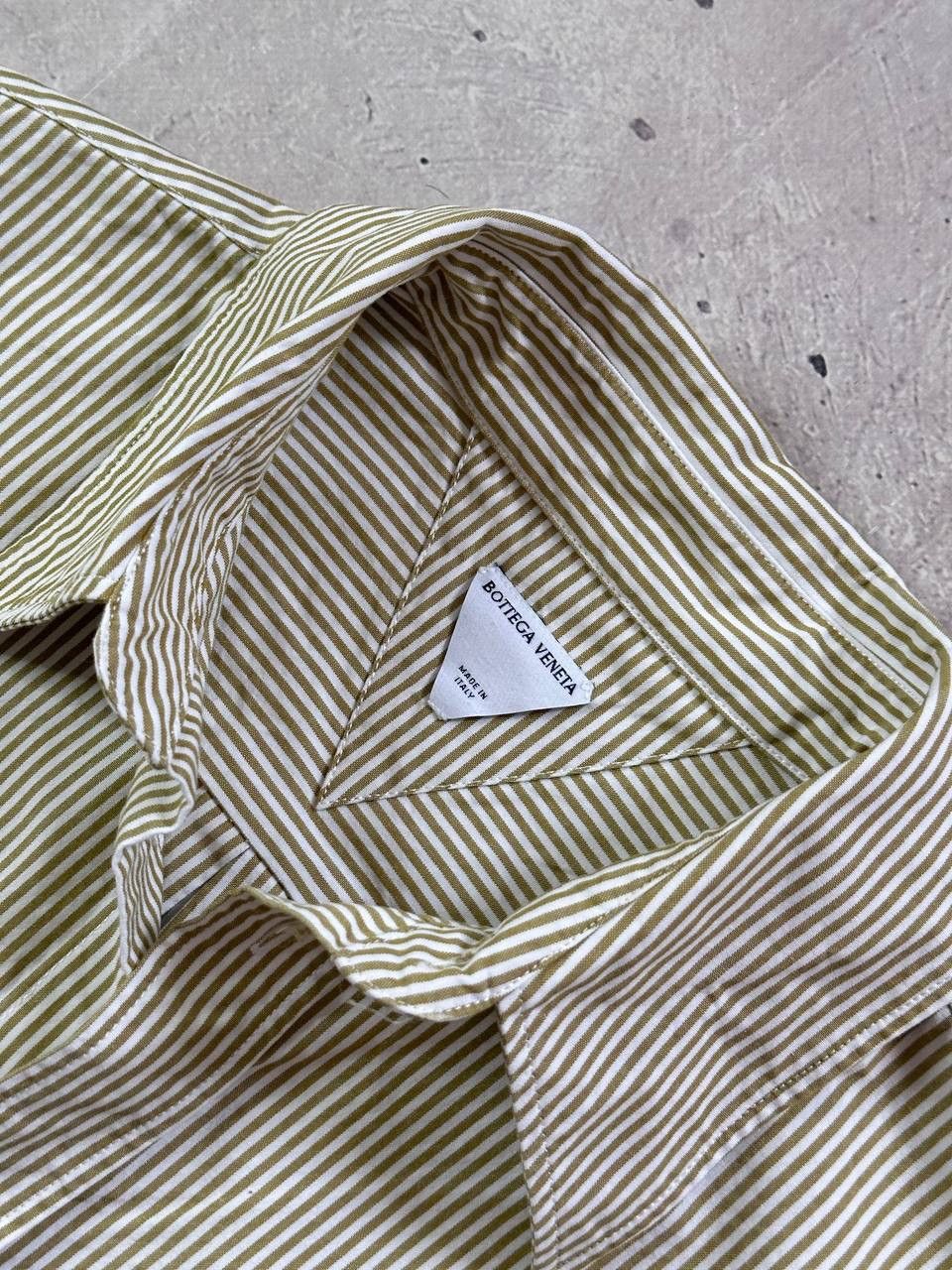 Bottega Veneta Striped Shirt Pearl Buttons