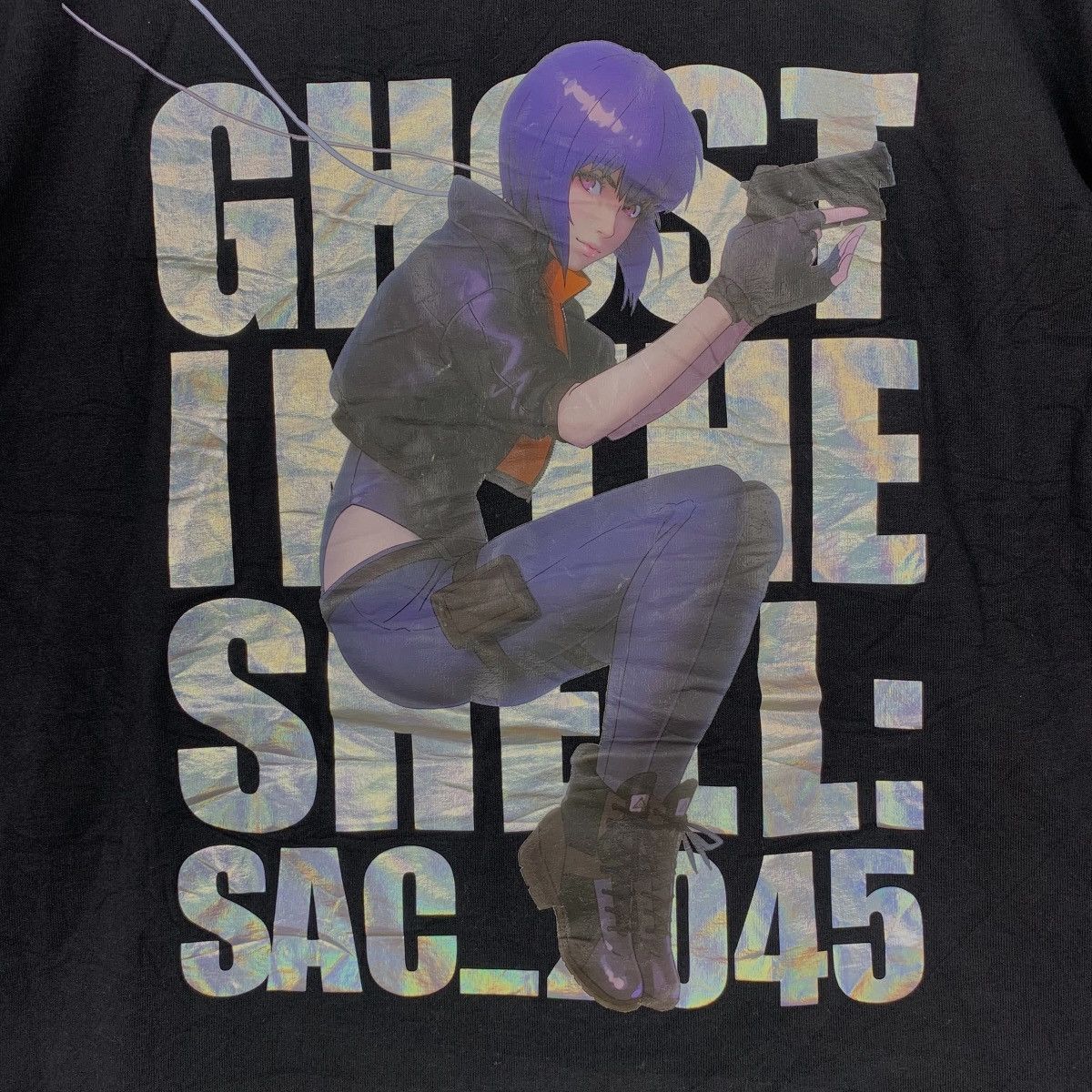 GU Vintage GHOST IN THE SHELL Sac 2045 Reflective Tee Shirt Size US XL / EU 56 / 4 - 5 Thumbnail