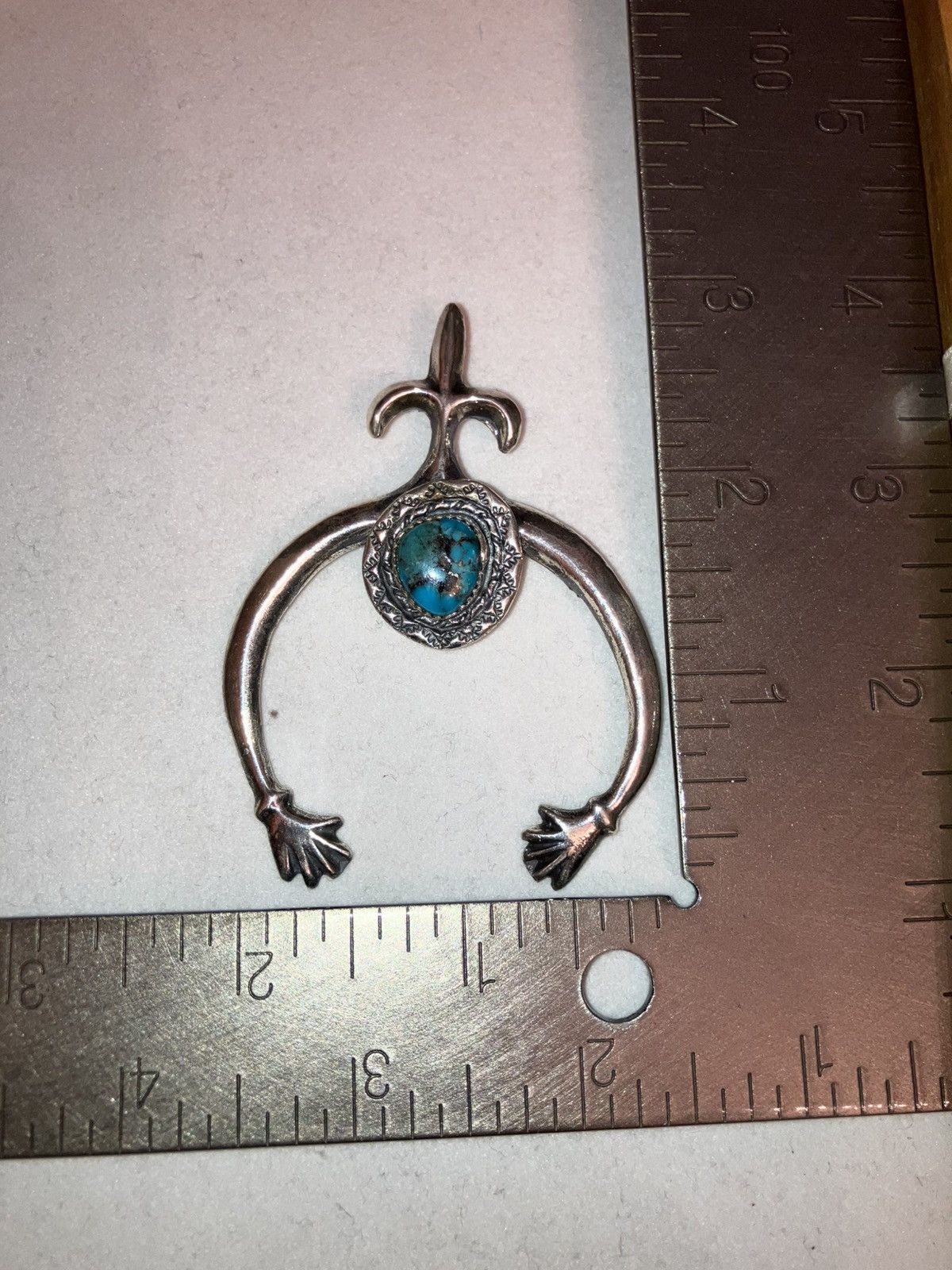 Other AJ Sterling Native inspired Naja Pendant Kingman Turquoise Size ONE SIZE - 5 Thumbnail