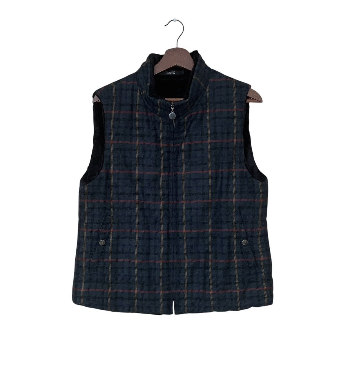 DAKS × Vintage Vintage Brand Daks London Fur Checkered Vest 1990s Size US M / EU 48-50 / 2 - 1 Thumbnail