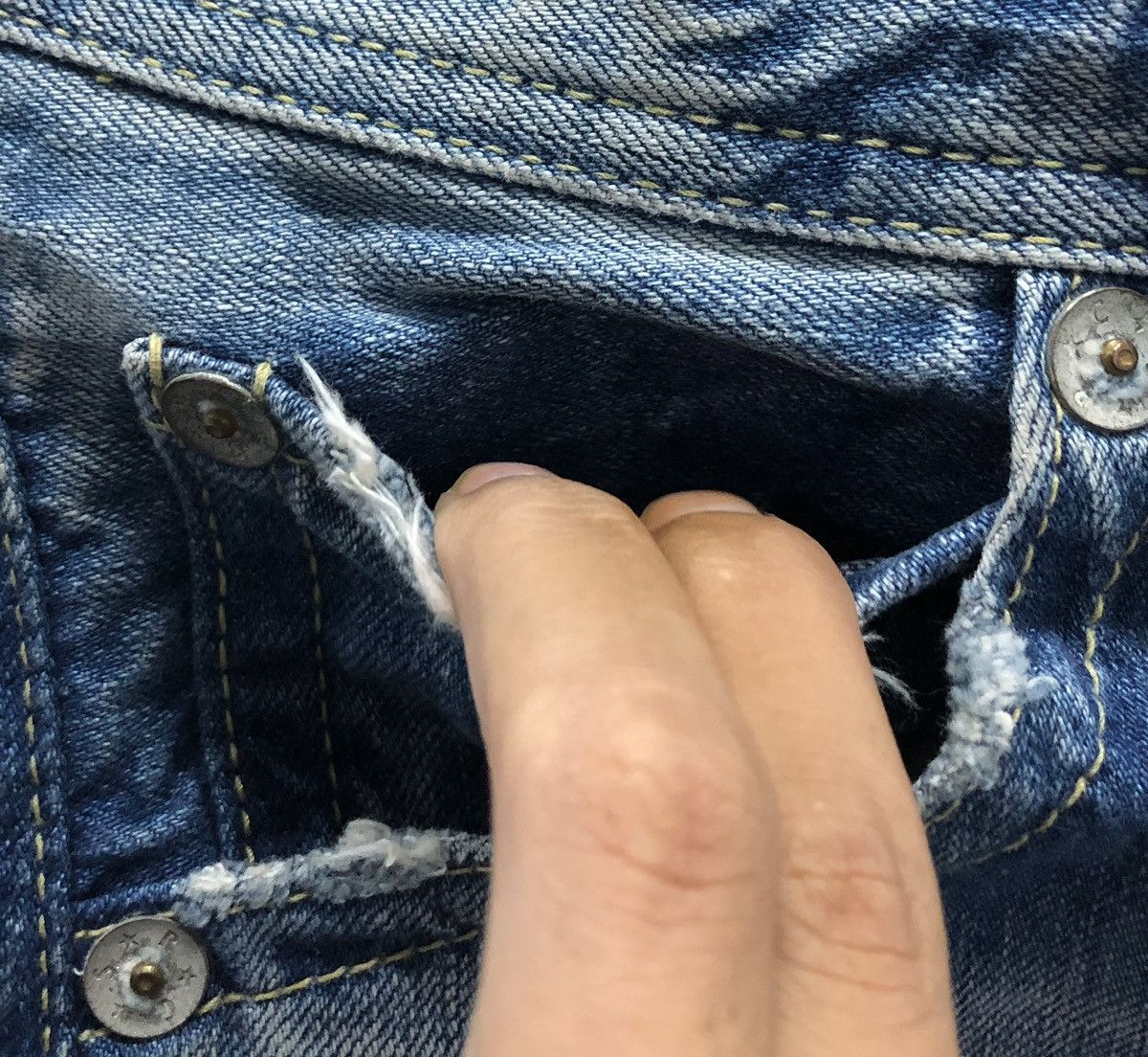 Japanese Brand Vintage The Rodeo Crowns Made In Japan Denim Pants Size 31" - 7 Thumbnail