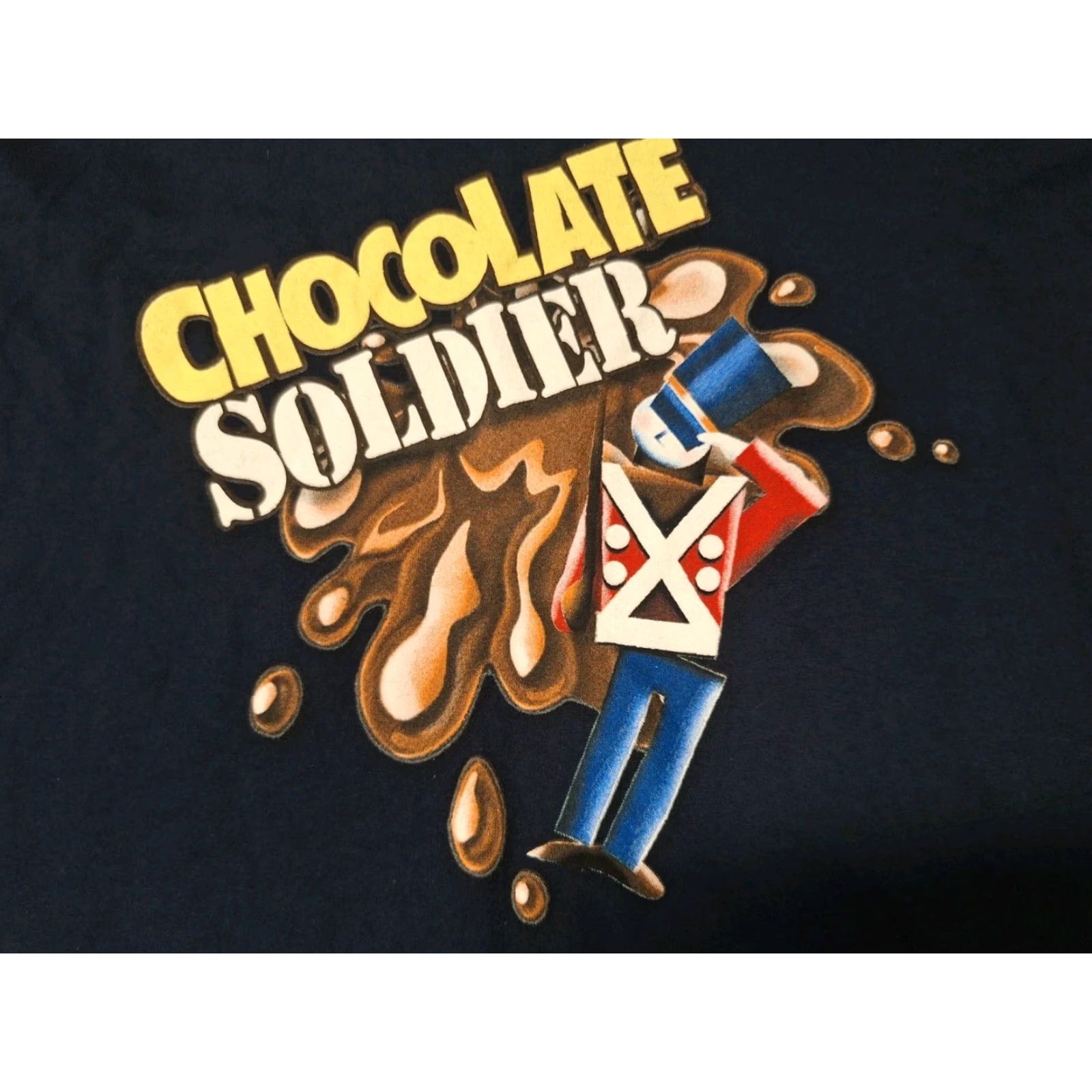 Etro VINTAGE 90s Choclate Soilder Halloween Candy Christmas Nutcracker Shirt XL Navy Blue Mens T-Shirt Short Sleeve Classic Soldier Size US XL / EU 56 / 4 - 3 Thumbnail